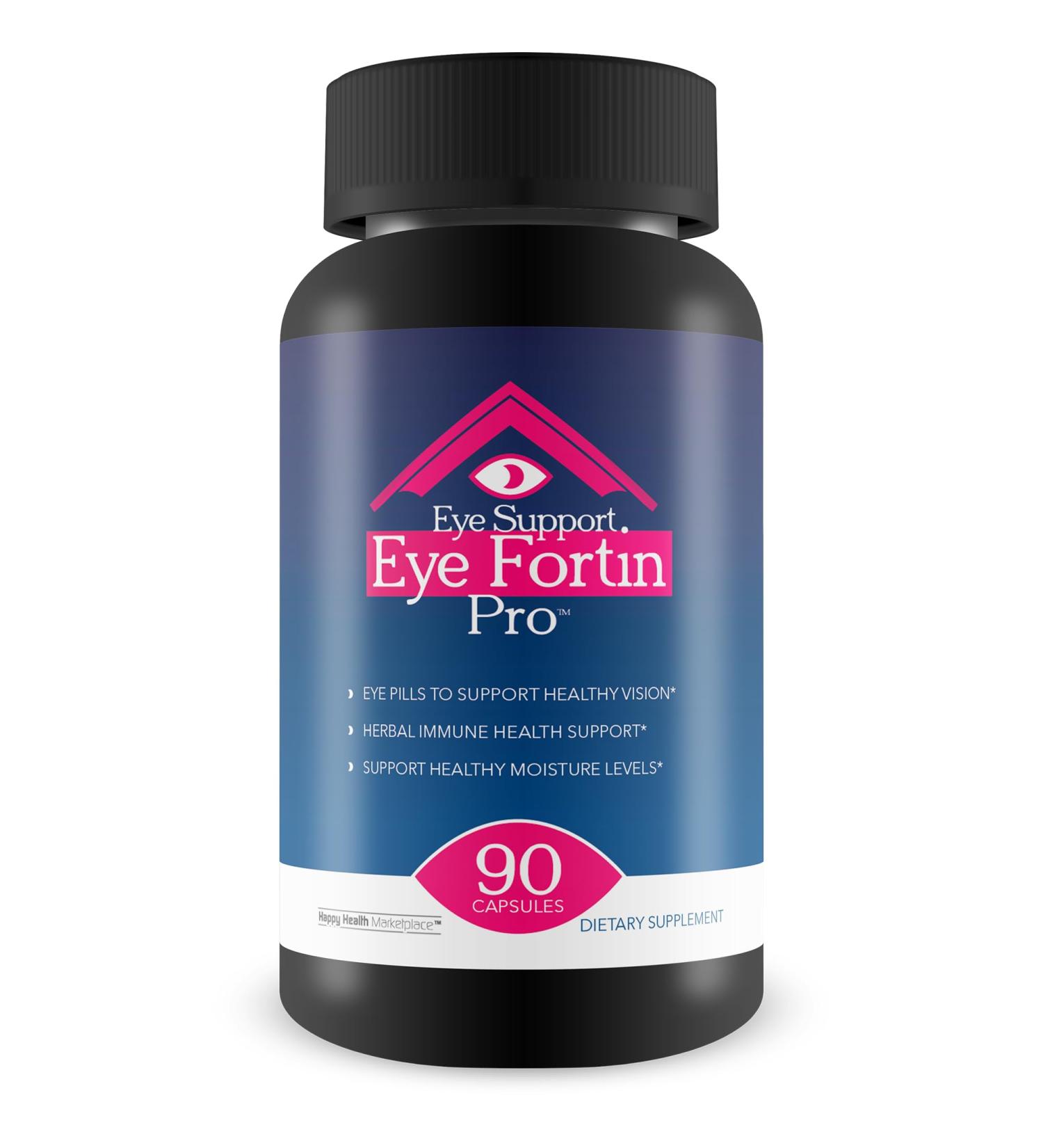 Eye Support Eye Fortin Pro - Our Best Eye Pills for Vision - Eye Care Supplements Healthy Vision Supplement - Herbal Vision Supplements for Adults - Pro Eyefortin Supplement Eye Support Vitamins - Buy Online on GoSupps.com