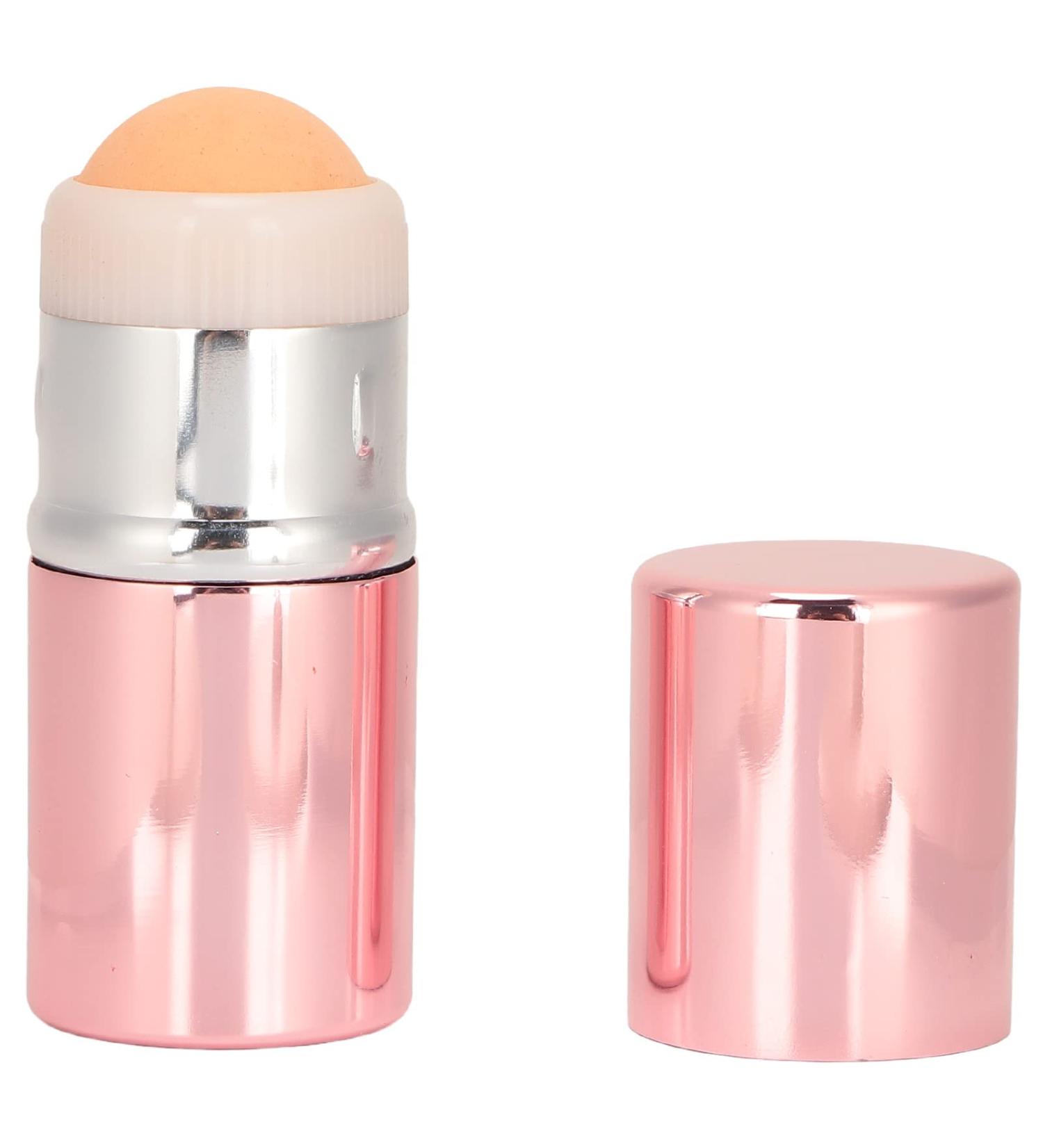 Pink Oil Absorbing Roller - Reusable Volcanic Stone Facial Cleansing & Oil Control Roller for Women & Girls | Portable Skin Massage Tool - Buy Online on GoSupps.com