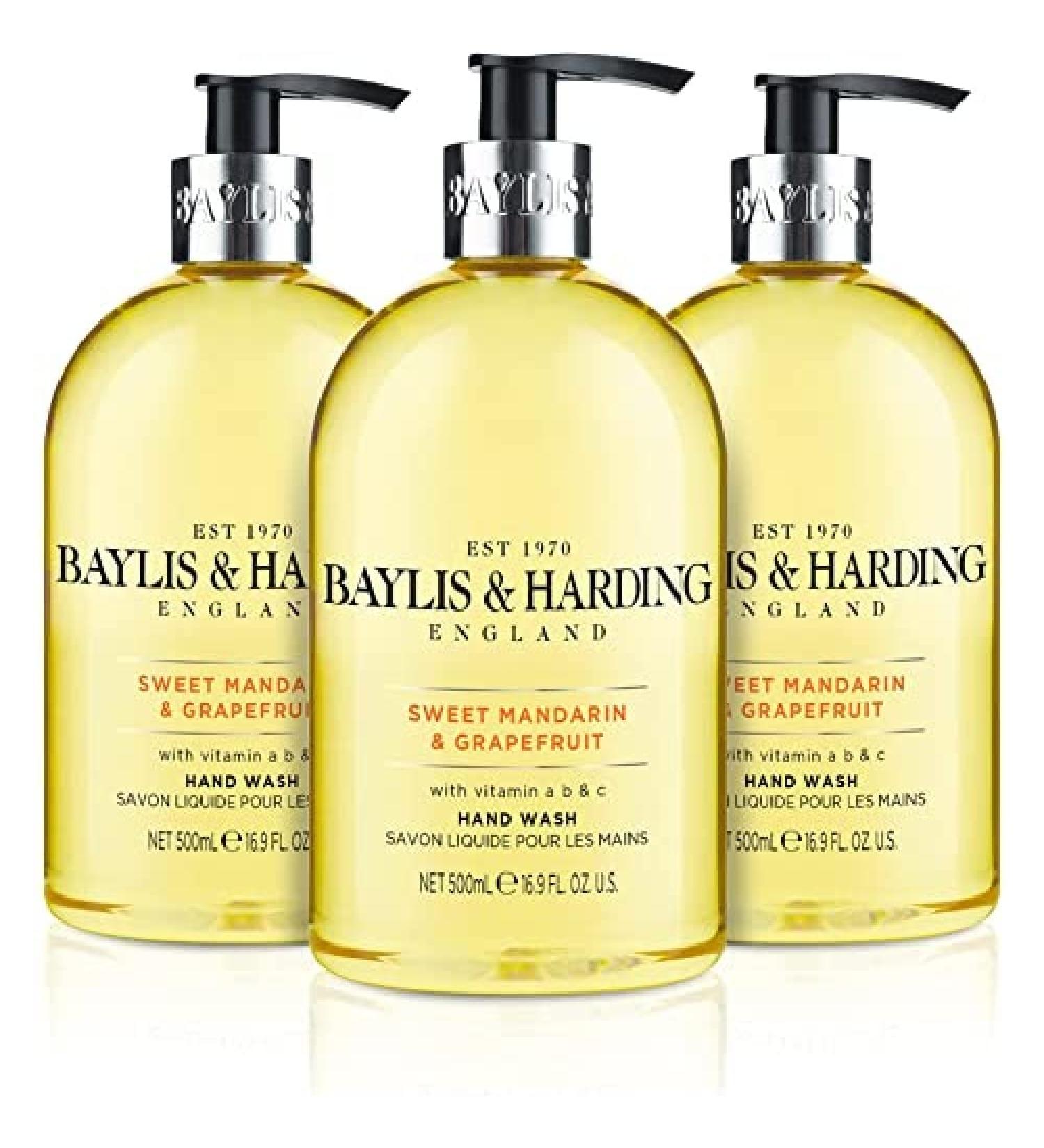 Baylis & Harding Sweet Mandarin & Grapefruit Hand Wash 16.9 oz - Pack of 3 - Buy Online on GoSupps.com