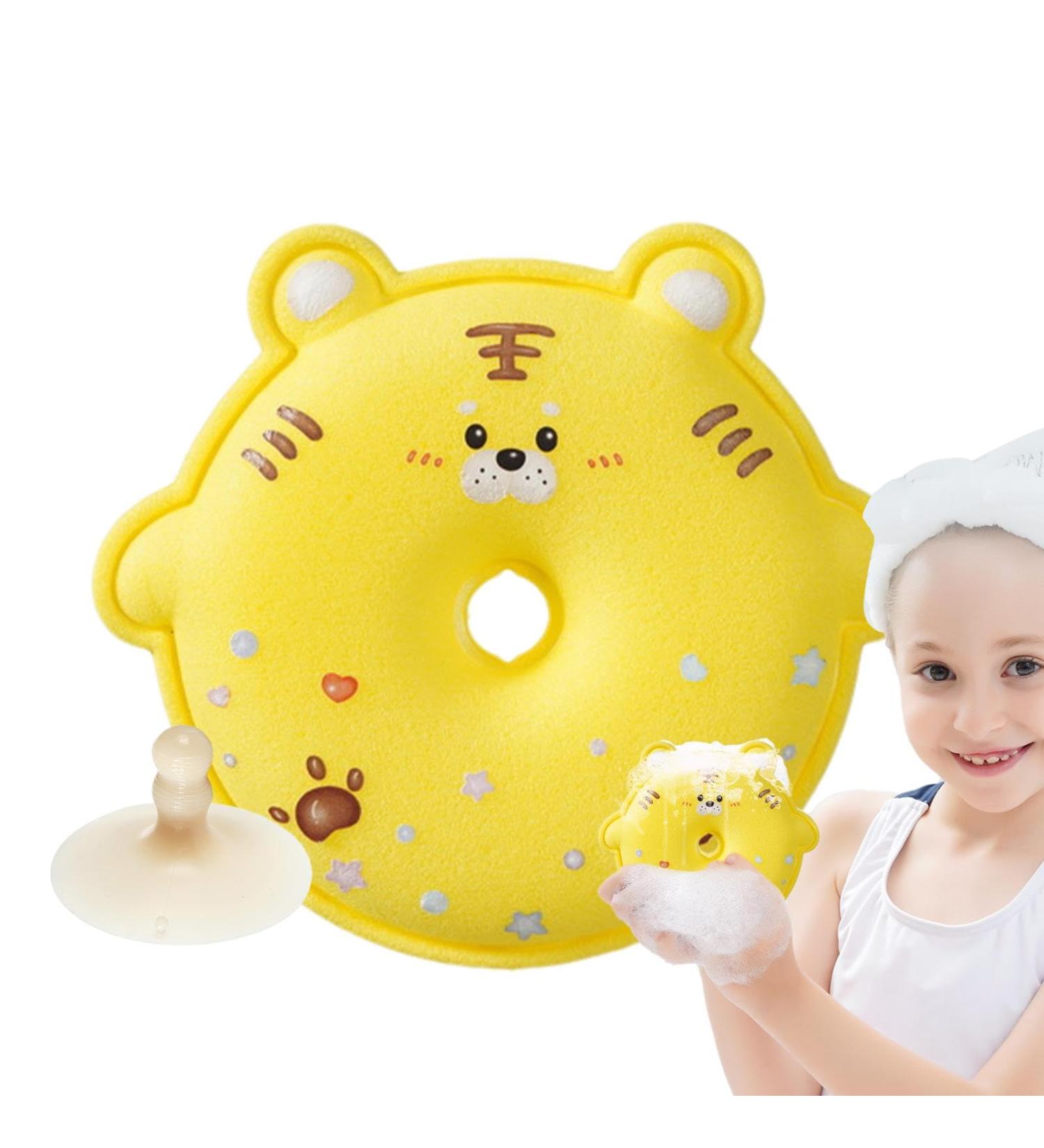 Bath Sponge for Kids Bath and Shower Sponge | Scrubber Ball for Shower Bath | Dense Foam Body Scrub Shower Ball for Home Dorm Travel Hotel Bathroom Yellow - Buy Online on GoSupps.com