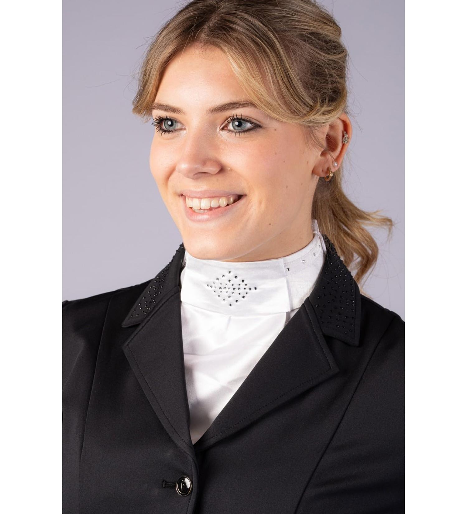 Harry's Horse Ladies Plastron Sparkle - Dark Blue Dressage Riding Accessory | International Shipping Available - Buy Online on GoSupps.com