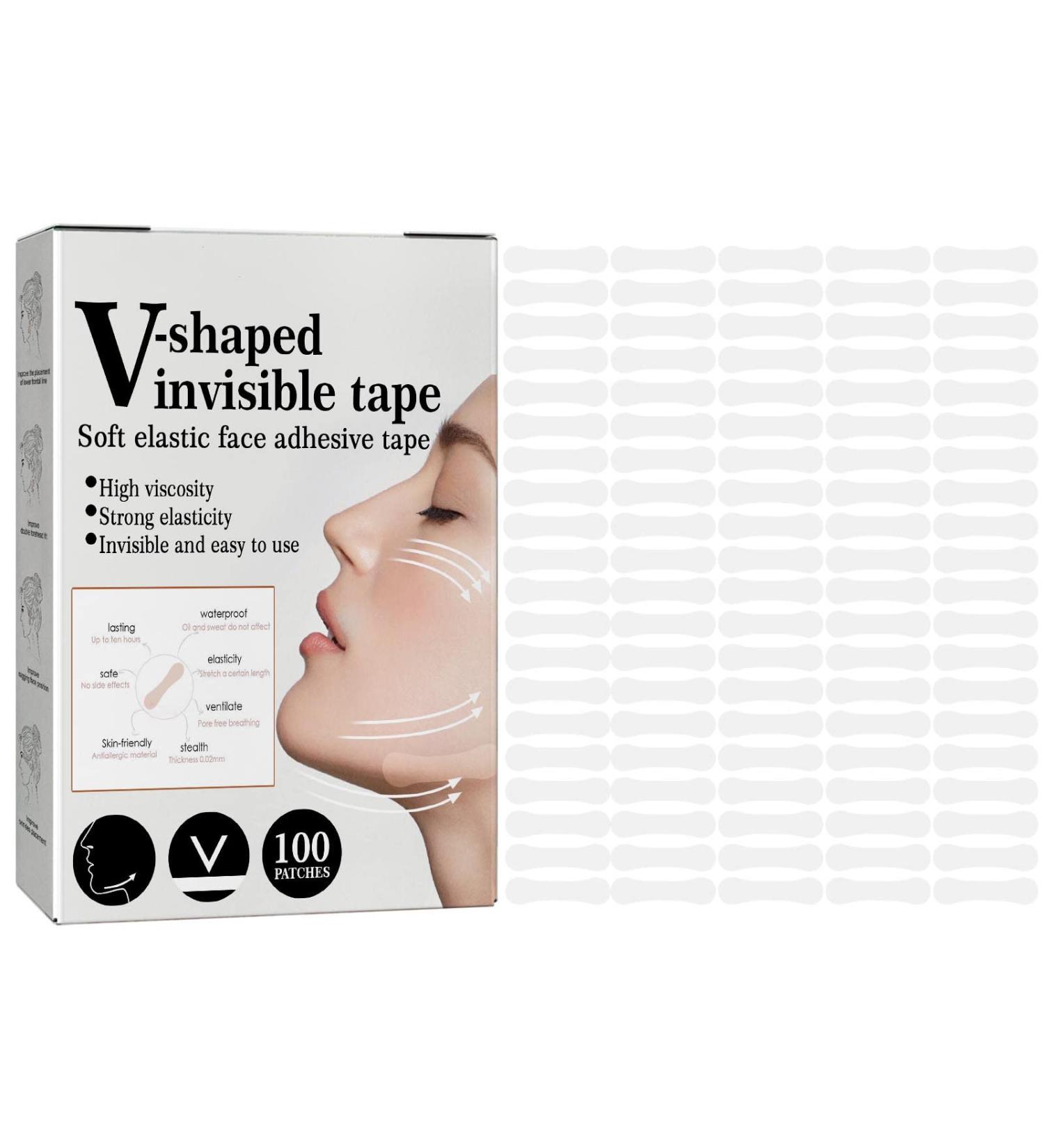 Invisible Face Lift Tape - 100 Strips for Instant V Shape Lift | Skin Tightening Patches for Wrinkles & Lines - Buy Online on GoSupps.com