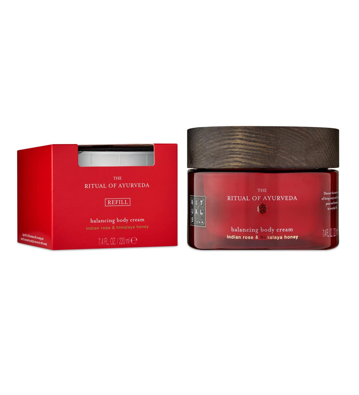 RITUALS Ayurveda Rebalancing Body Cream & Refill Set - Skin Moisturizer with Sunflower Oil, Sweet Almond Oil & Himalaya Honey - 14.8 Fl Oz - Buy Online on GoSupps.com