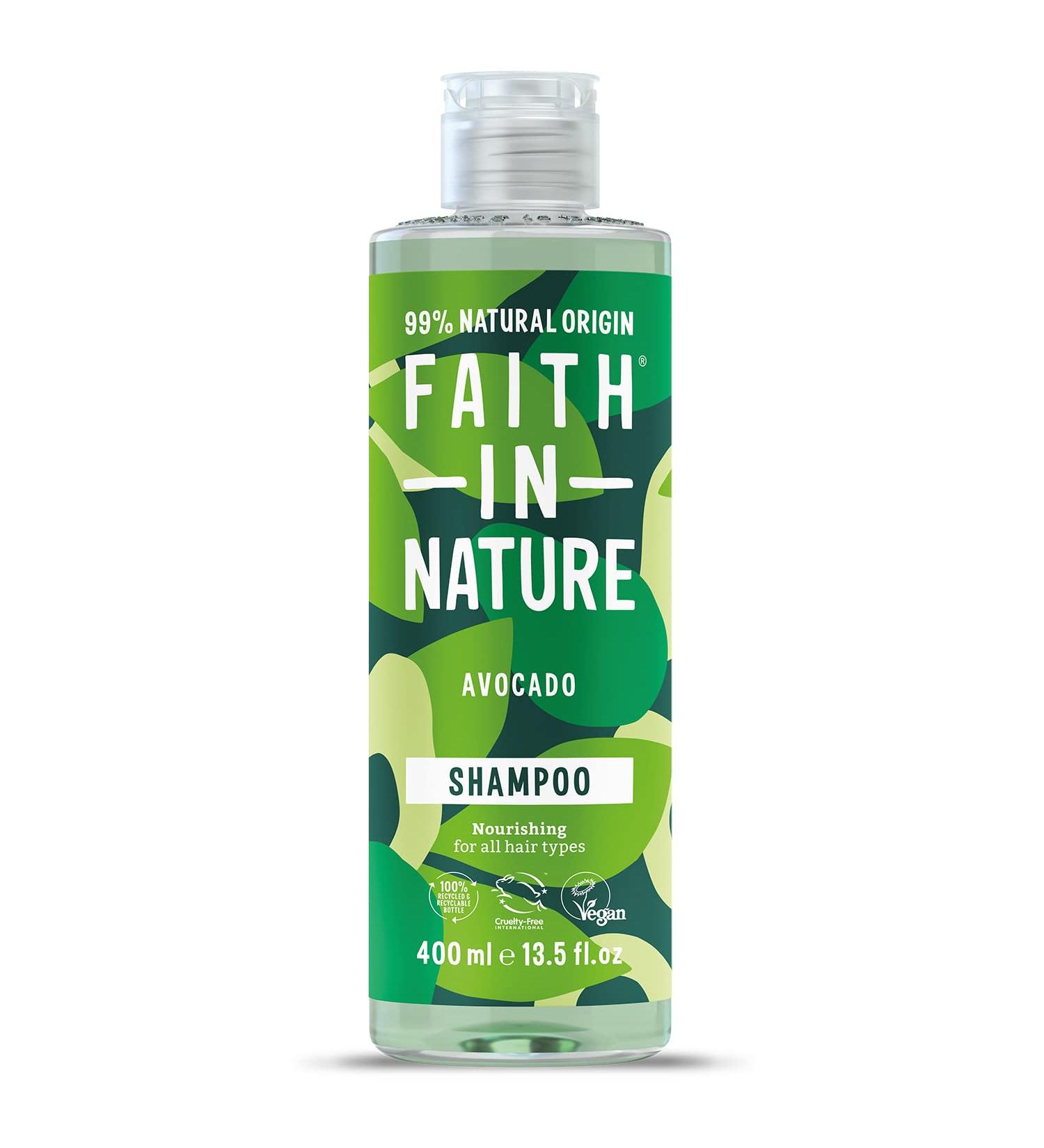Buy Faith In Nature Avocado Shampoo - Nourishing Vegan Cruelty Free | 400ml - No SLS Parabens | All Hair Types - Buy Online on GoSupps.com