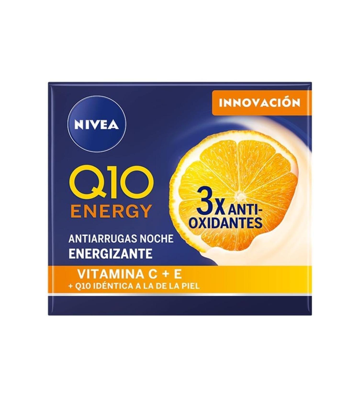 NIVEA Q10 Energy Anti-Wrinkle Night Cream with Vitamin C 50 ml - Buy Online on GoSupps.com
