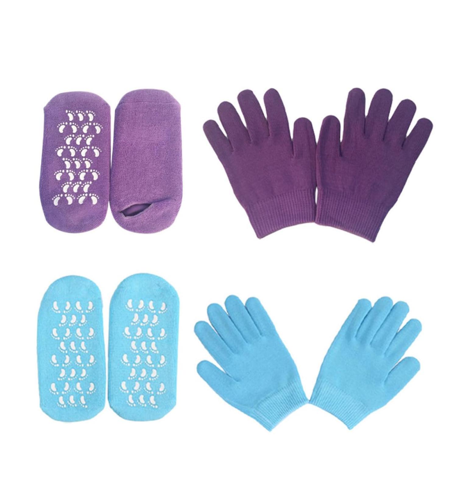 Healeved 2 Sets Hand and Foot Care Set Dry Cracked Hands Gloves Bunny Ear Clip Gloves Mitts Moisturizing Spa Gloves Socks Spa Mittens Clothing Set Women's Vegetable Cosmetic - Buy Online on GoSupps.com