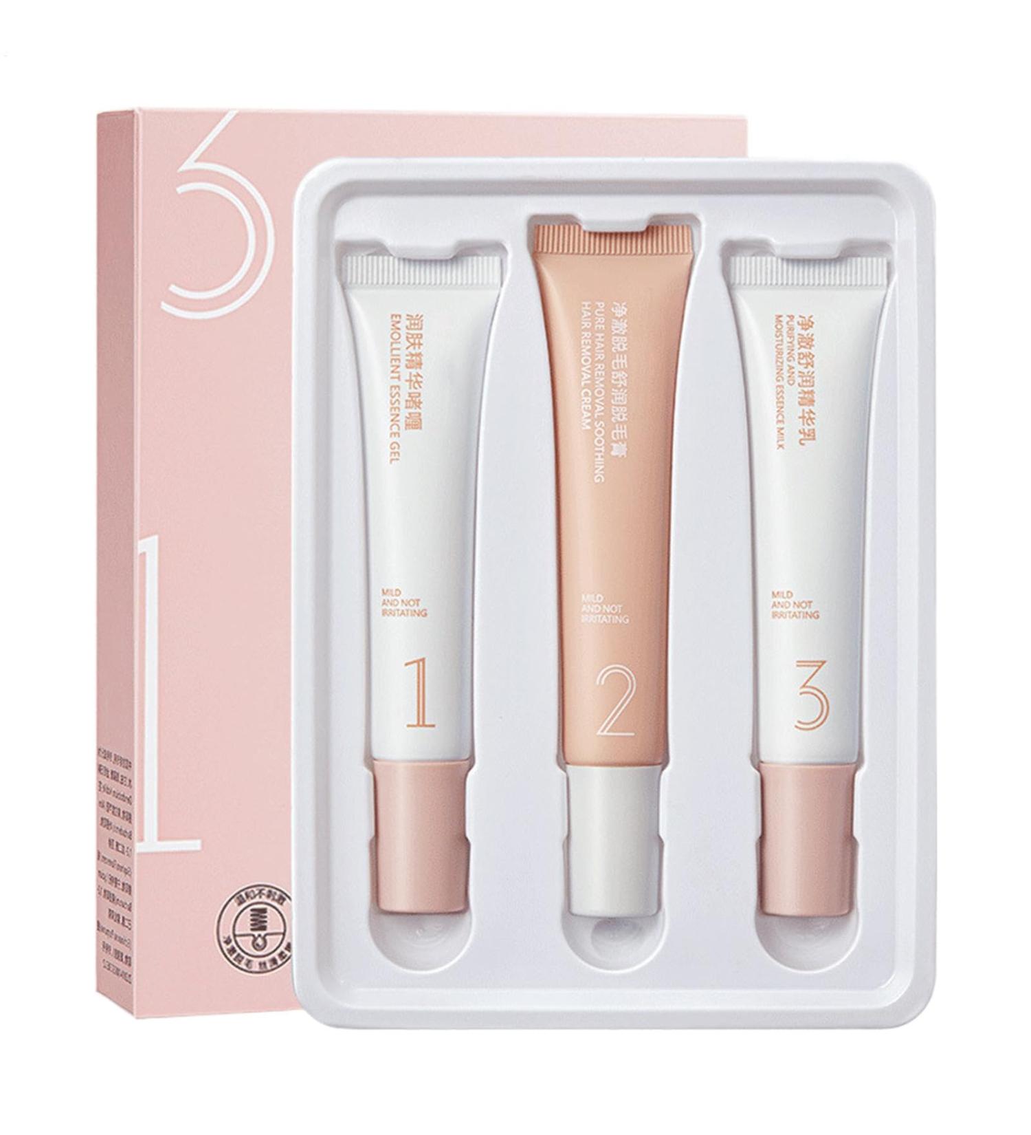 Hair Removal Cream Facial Hair Removal Kit Upper Lip Hair Removal Painless Hair Removal Cream Soothing & Moisturizing Hair Removal Kit For Arms Face Legs Underarms Back - Buy Online on GoSupps.com