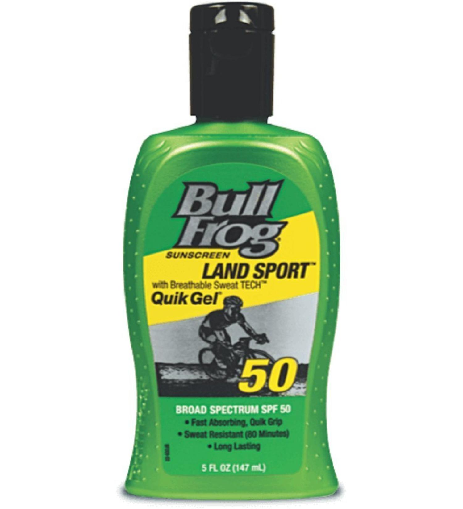 Bull Frog Land Sport Quik Gel Sunscreen   SPF 50 5 Oz