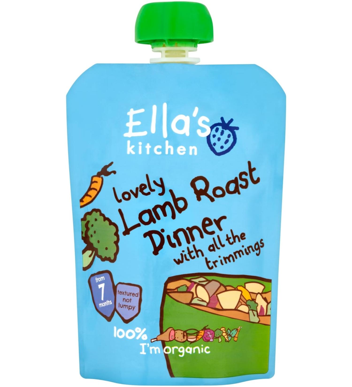 Ella's Kitchen Organic Lamb Roast Dinner with Trimmings 130g - Premium Quality Baby Food - Buy Online on GoSupps.com