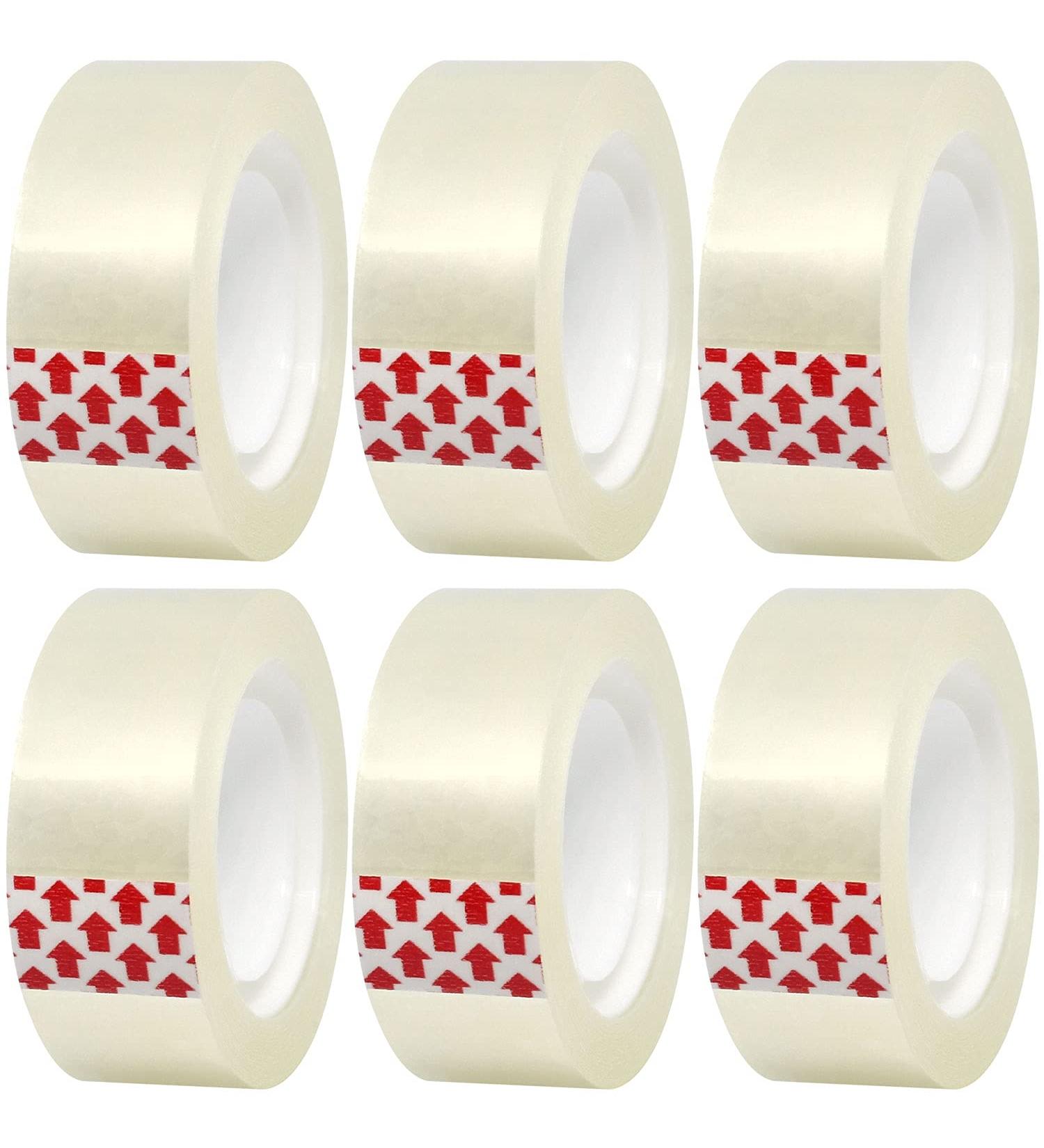PCKPGON Transparent Tape Refills  6 Rolls  3/4 x 1000 Inches  1 inch Core  Clear Desk Refillable Tape Dispenser Refill Rolls  Glossy Gift Wrapping Tape  Engineered for Home Office School Use - Buy Online on GoSupps.com