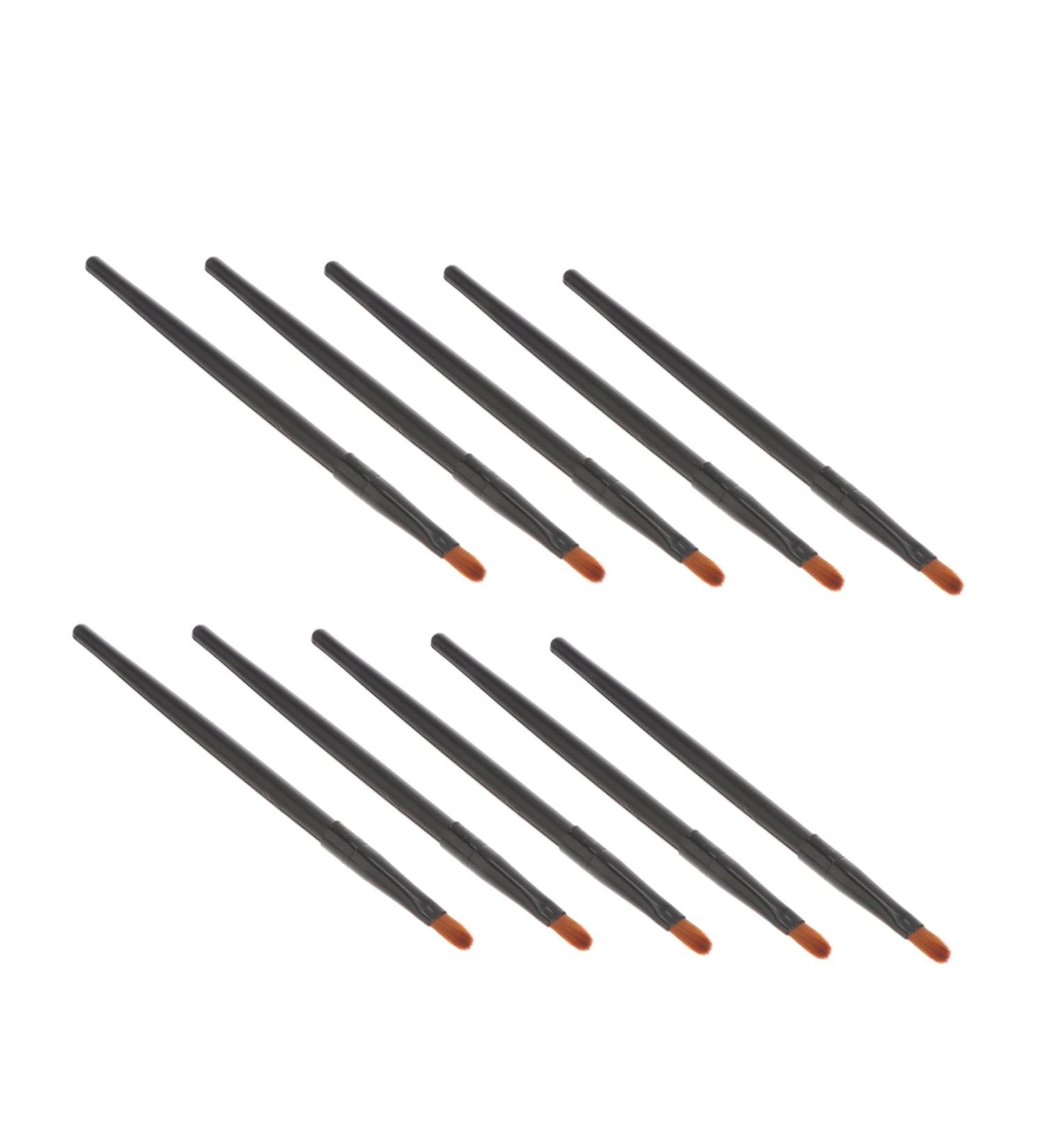 Baluue 30 Pcs Nose Shadow Brush Liquid Makeup Eye Make up Tool Liquid Blush Brush Artificial Fiber Black 13x0.8cmx3pcs Blackx3pcs - Buy Online on GoSupps.com