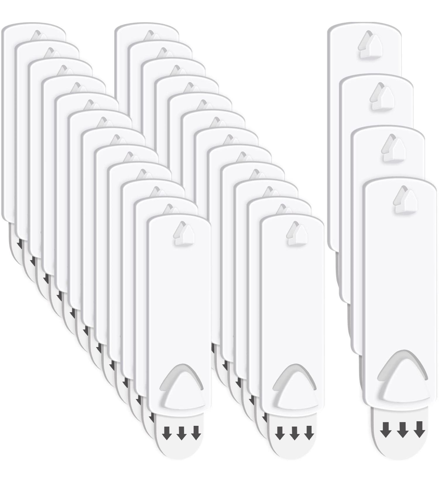 20 Pieces No Damage Picture Hangers Picture Hanging Kit Without Nails No Trace Adhesive Art Hanger for Bathroom Kitchen Home Door Closet  White (20 Pieces) - Buy Online on GoSupps.com