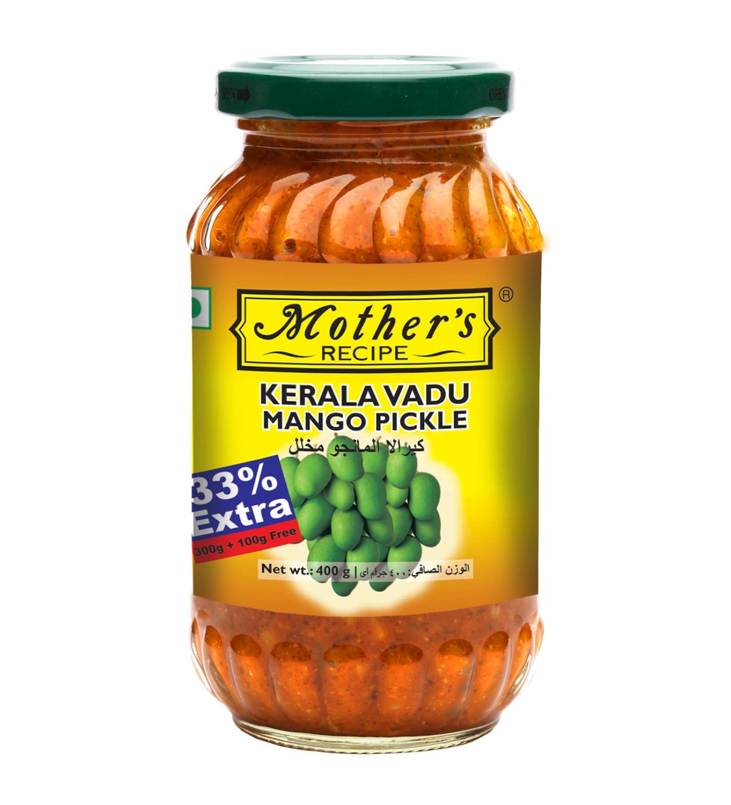 Mother's Kerala Vadu Mango Pickles 300 g - Buy Online on GoSupps.com