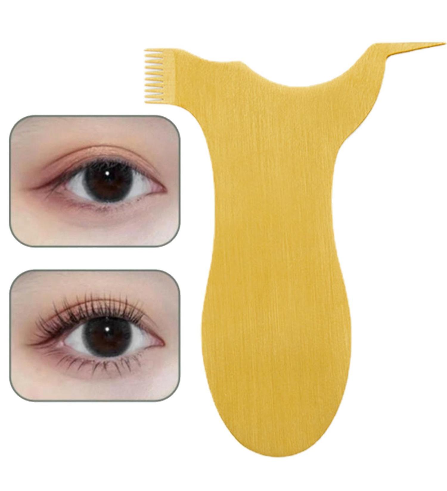 Y Shape Eyelash Brush Comb | Stainless Steel Lash Perming Brush Tool | Reusable Grafting Eyelash Lift Portable Makeup Beauty Tool Supplies for Girls Women Gold T - Buy Online on GoSupps.com