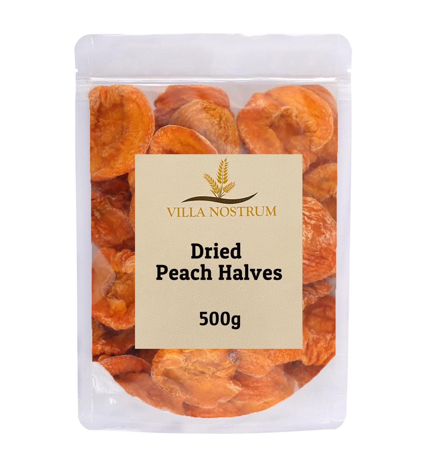 Dried Peach Halves 500g by Villa Nostrum - Buy Online on GoSupps.com