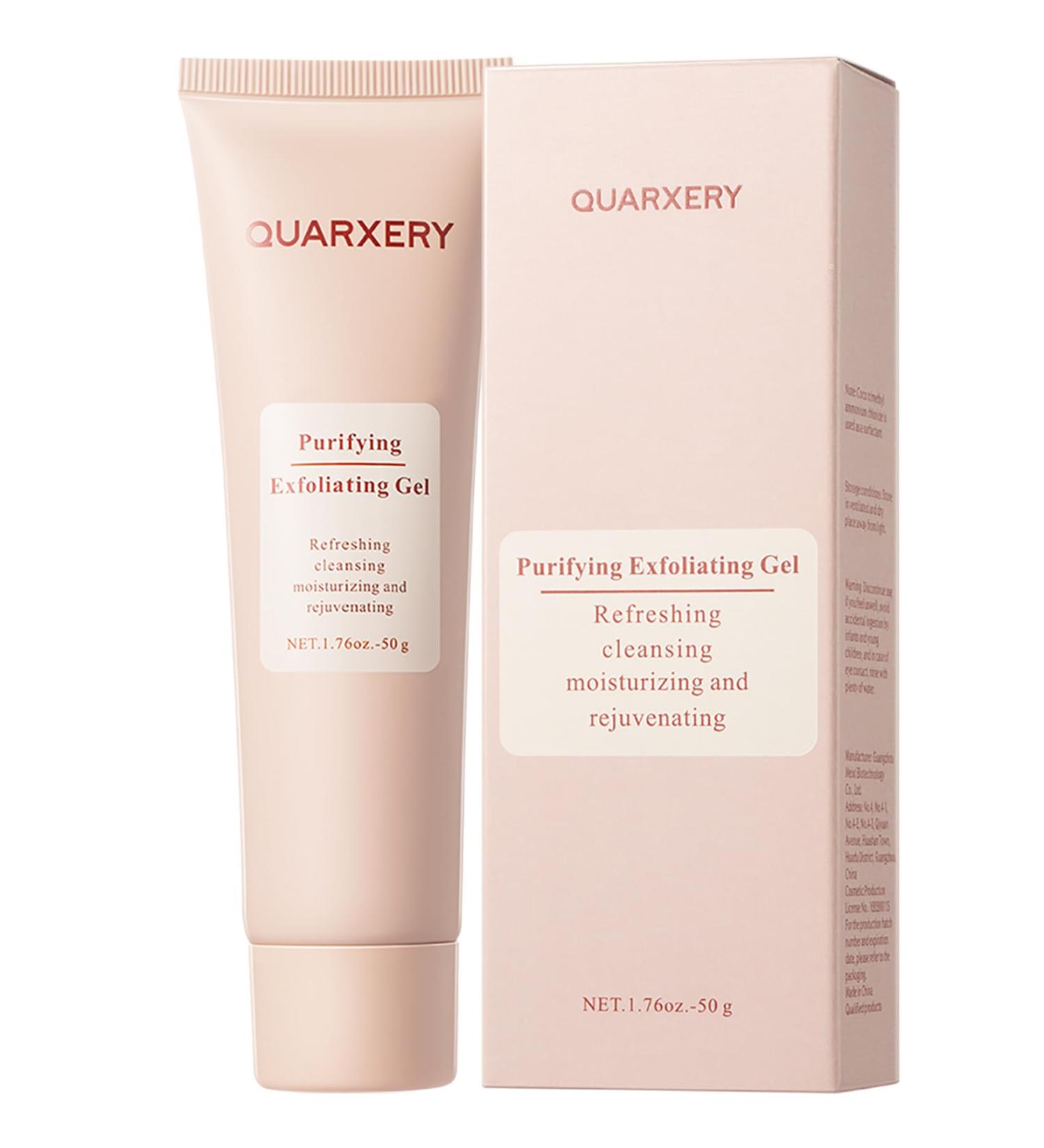 Quarxery Gentle Exfoliating Gel | Sensitive Skin Face & Body Cleanser | Natural Witch Hazel & Aloe | Deep Pore Cleansing - Buy Online on GoSupps.com
