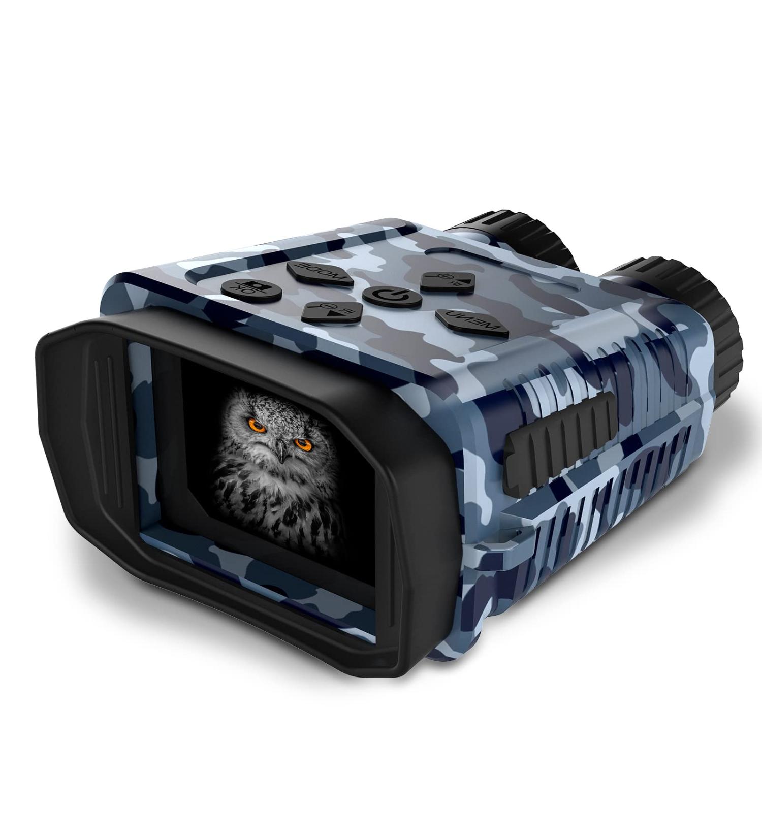 Hojocojo Mini Night Vision Goggles - Exclusive - Rechargeable Infrared Binoculars 2.4" IPS Screen 1312FT Viewing Distance in Dark Tactical Gear for Hunting, Save Photo and Videos, Easy to Use for Men - Buy Online on GoSupps.com