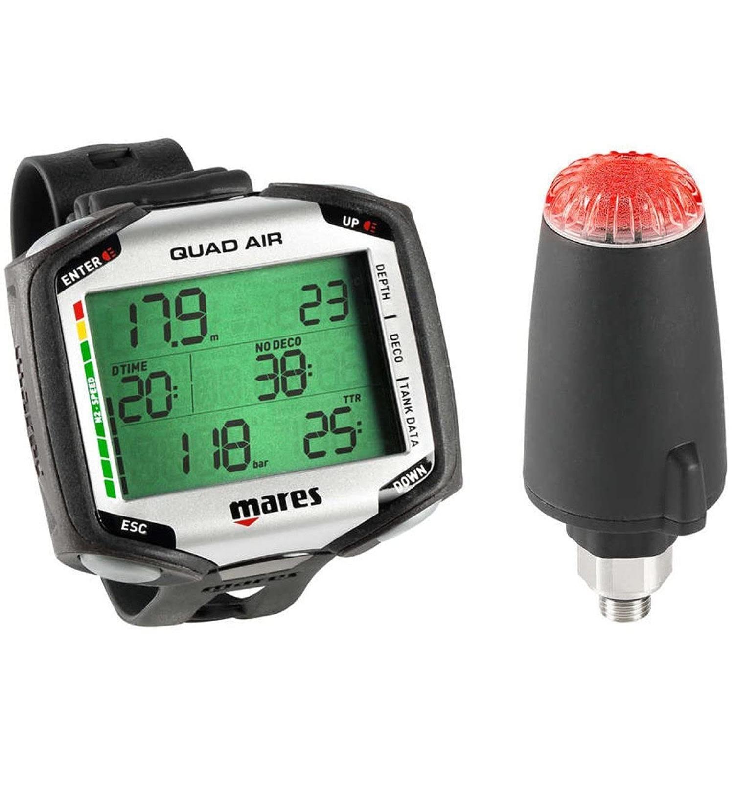 Mares Quad Air Dive Computer w/ LED TRANSMITTER