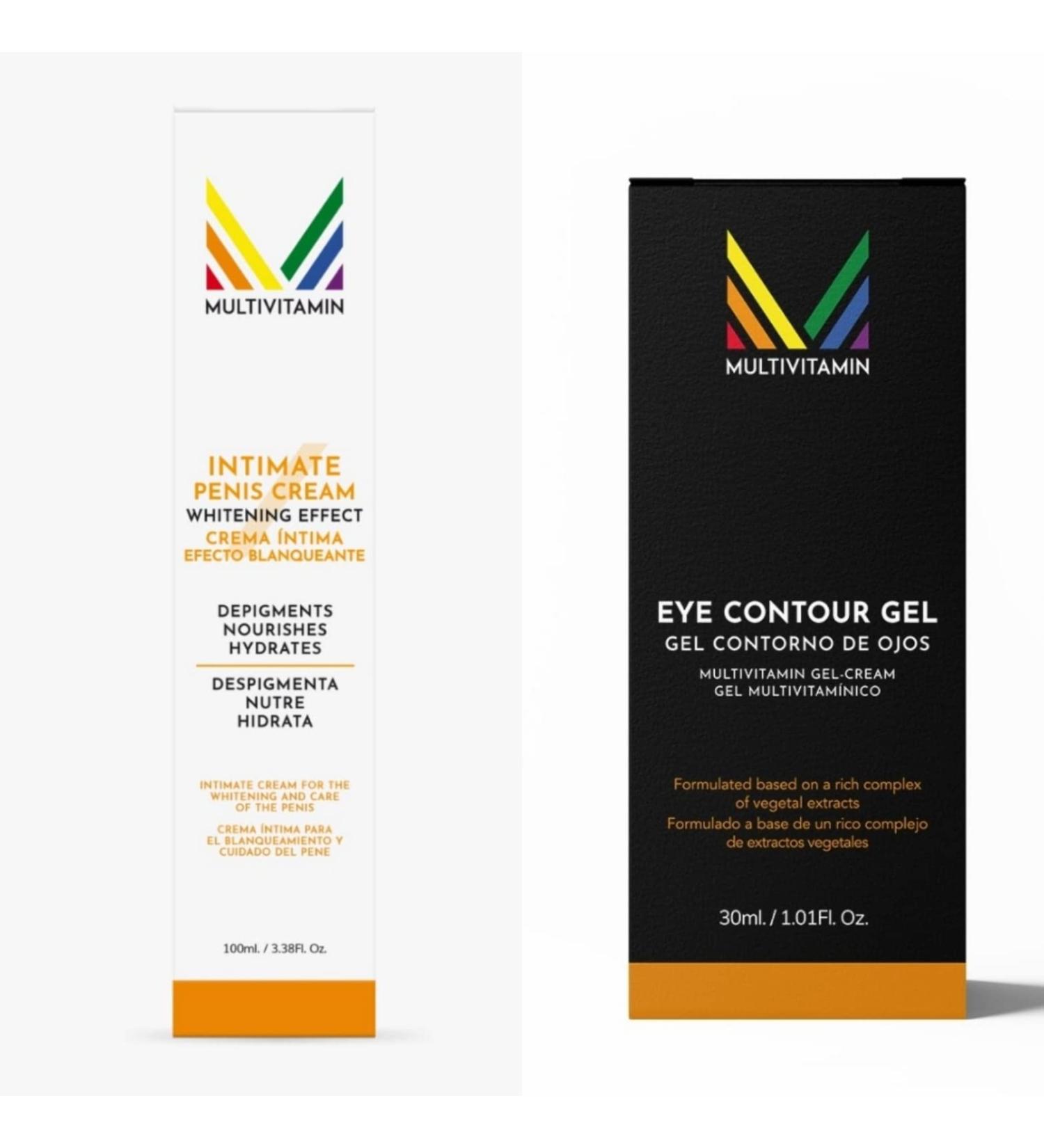 Multivitamin Combo male intimate cream with iluminator effect and eye contour cream - Buy Online on GoSupps.com
