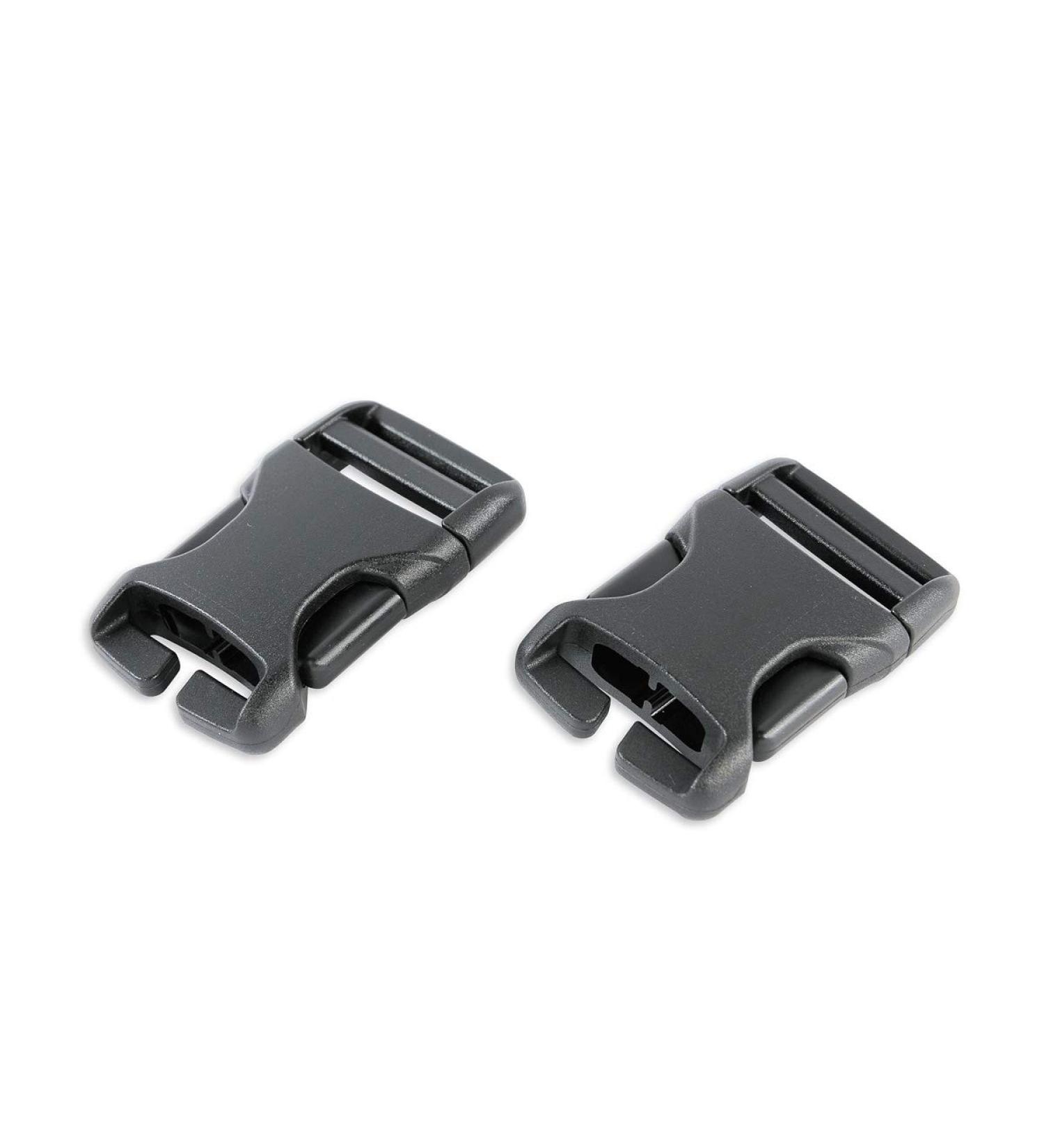 Tatonka Unisex-Adult SR-Buckle 20mm QA (1 Pair) Buckle Black 20 mm