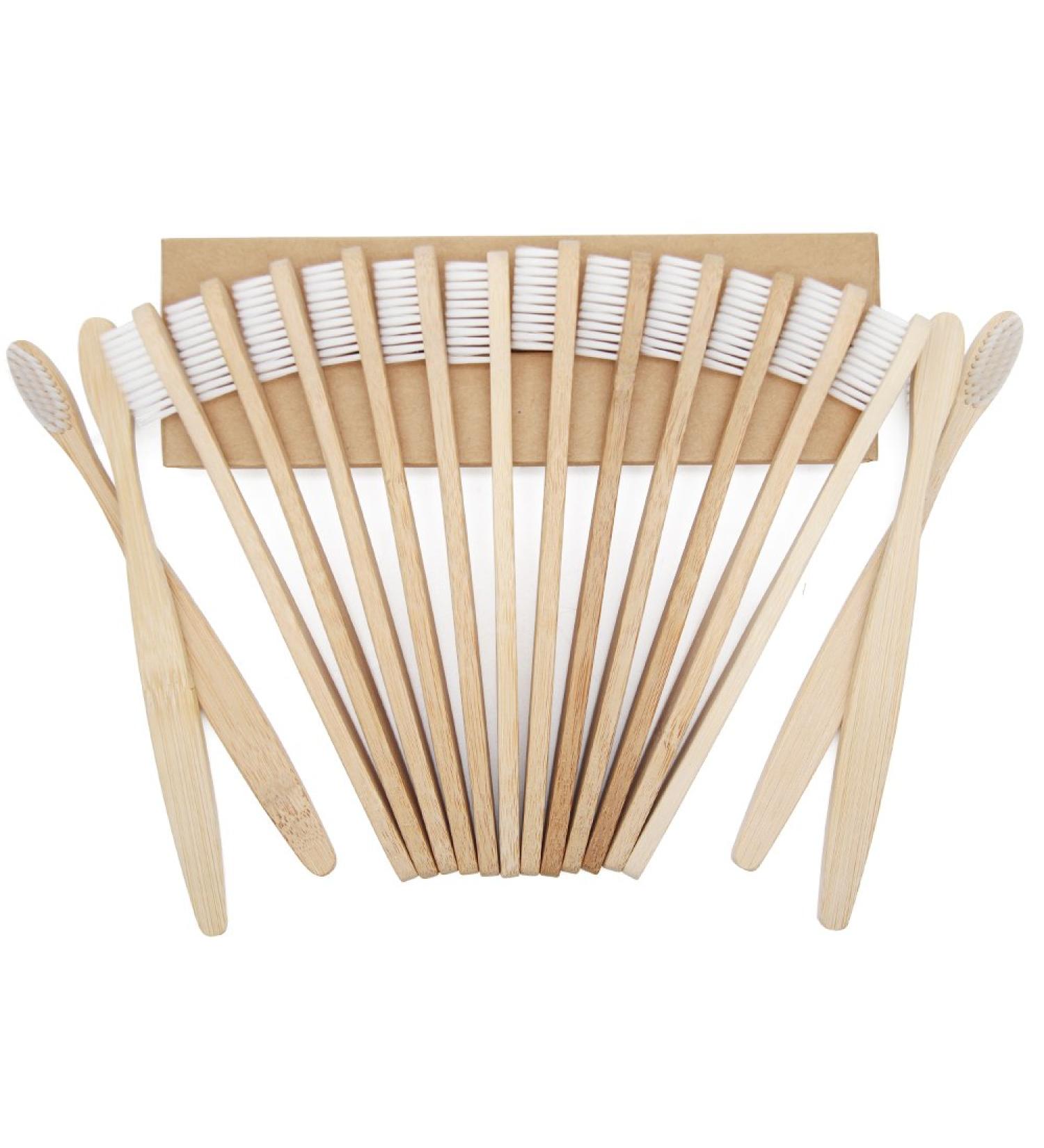 Eco-Friendly Bamboo Toothbrush - Dark Soft Bristles with Activated Carbon | Sustainable Proco-Wood Design - Buy Online on GoSupps.com