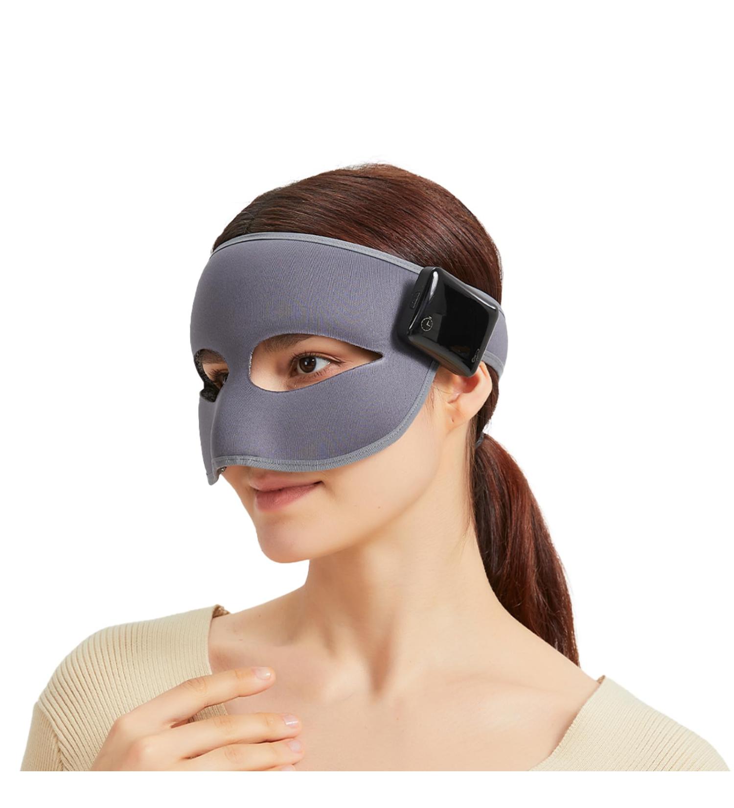 Sinus Heated Face Mask - Extra Large Eye Mask with 3 Temperature & 4 Timer Settings for Migraine Relief Eye Fatigue & Sinus Discomfort - International Shipping Available - Buy Online on GoSupps.com