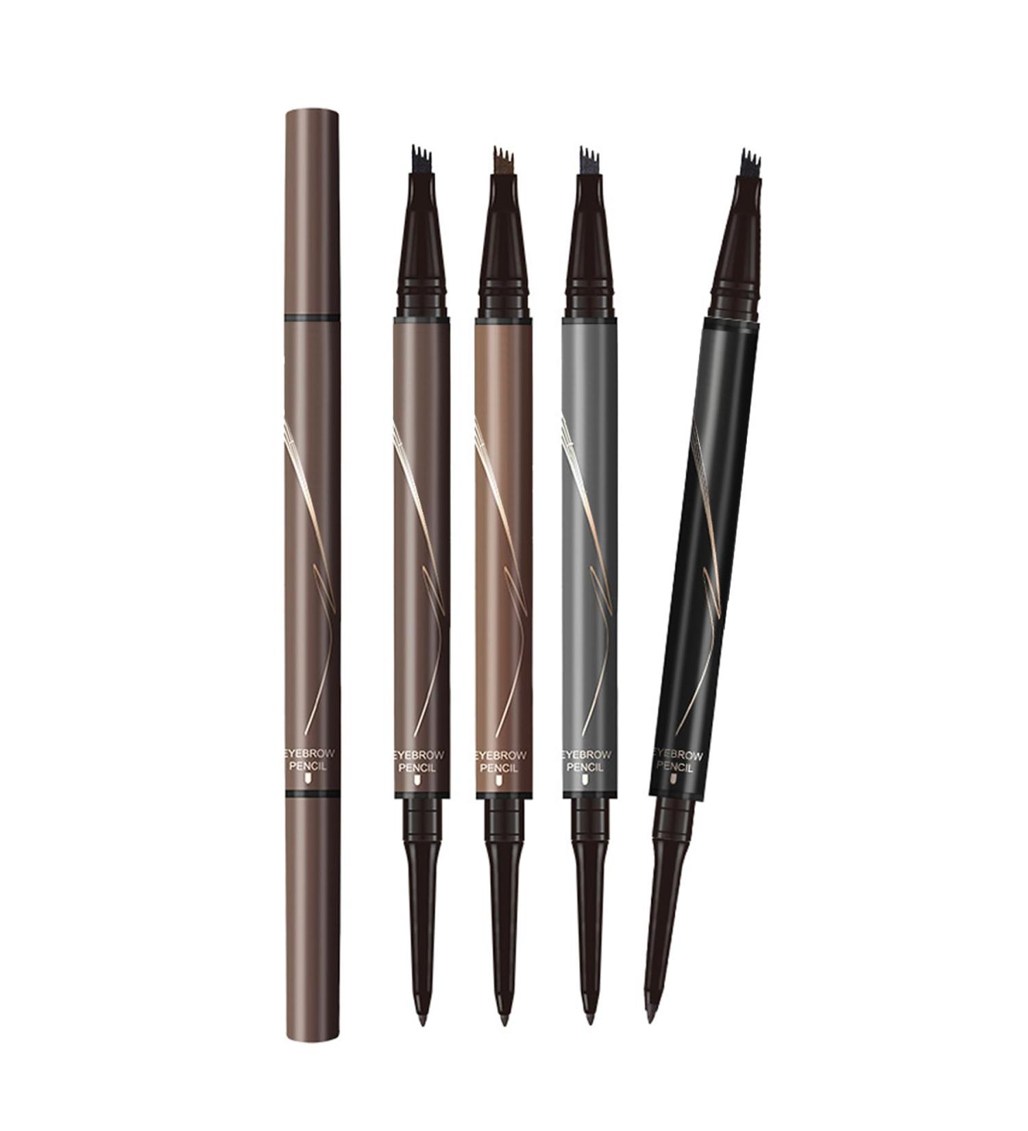 AOWVUTS Microblading Eyebrow Pencil 2 in 1 Magic Eyebrow Pencil Double Ended Waterproof Natural Long Lasting Eyebrow Pen - Buy Online on GoSupps.com