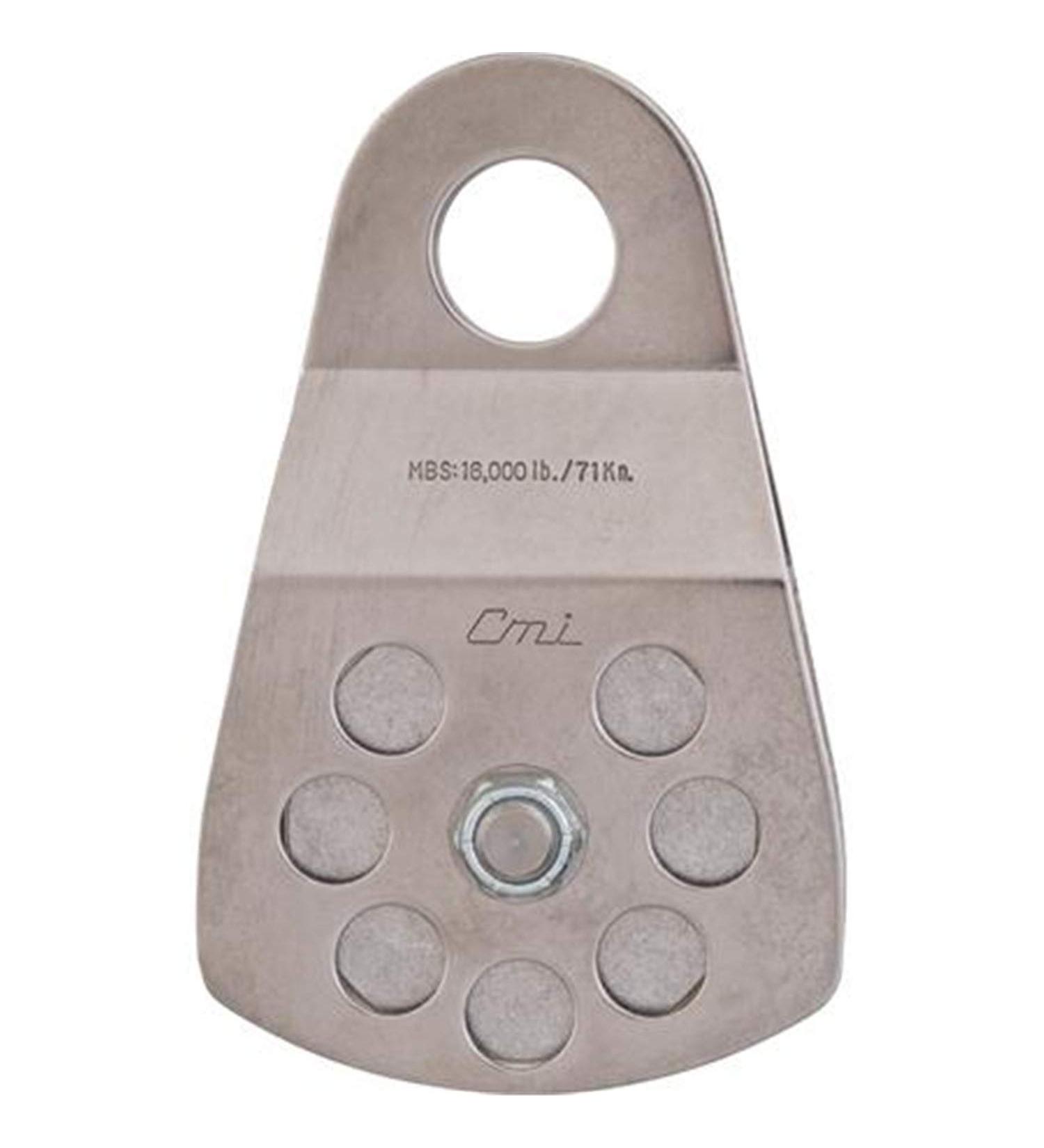 CMI 3" Single Pulley with Aluminum Sheave and Stainless Steel Sideplates - RP105