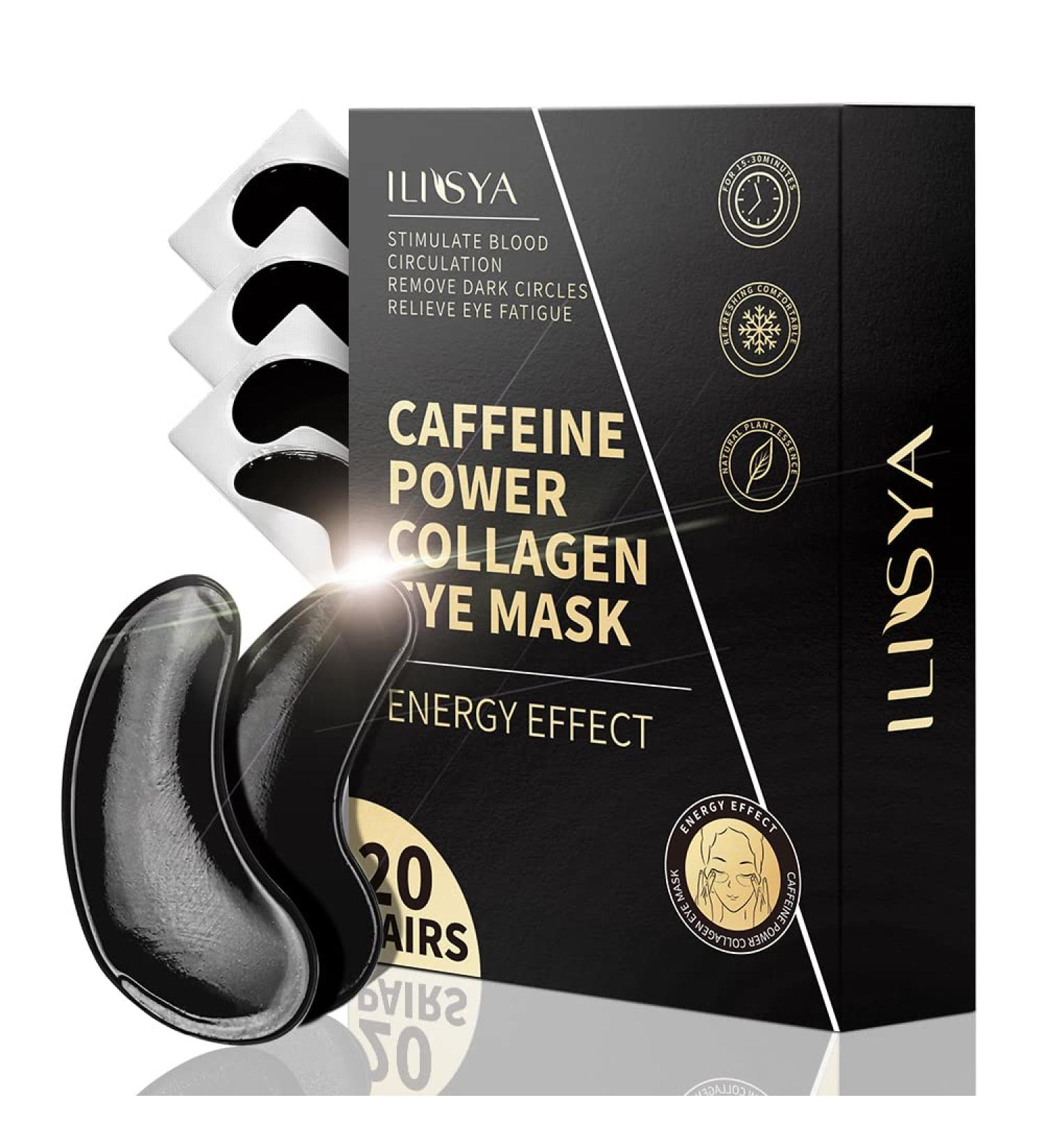 ROUSE Collagen Under Eye Patches with Caffeine - Dark Circles & Puffiness Treatment - 20 Pairs - Buy Online on GoSupps.com