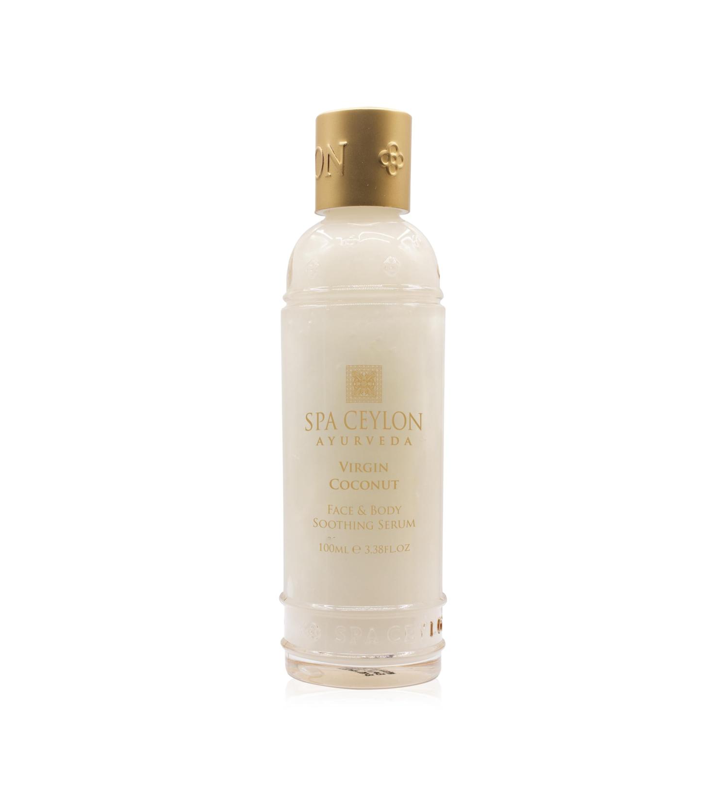 SPA CEYLON Virgin Coconut Face & Body Soothing Serum - 100% Natural Hydrating Silicon-Free Suitable for All Skin Types - International Shipping Available - Buy Online on GoSupps.com