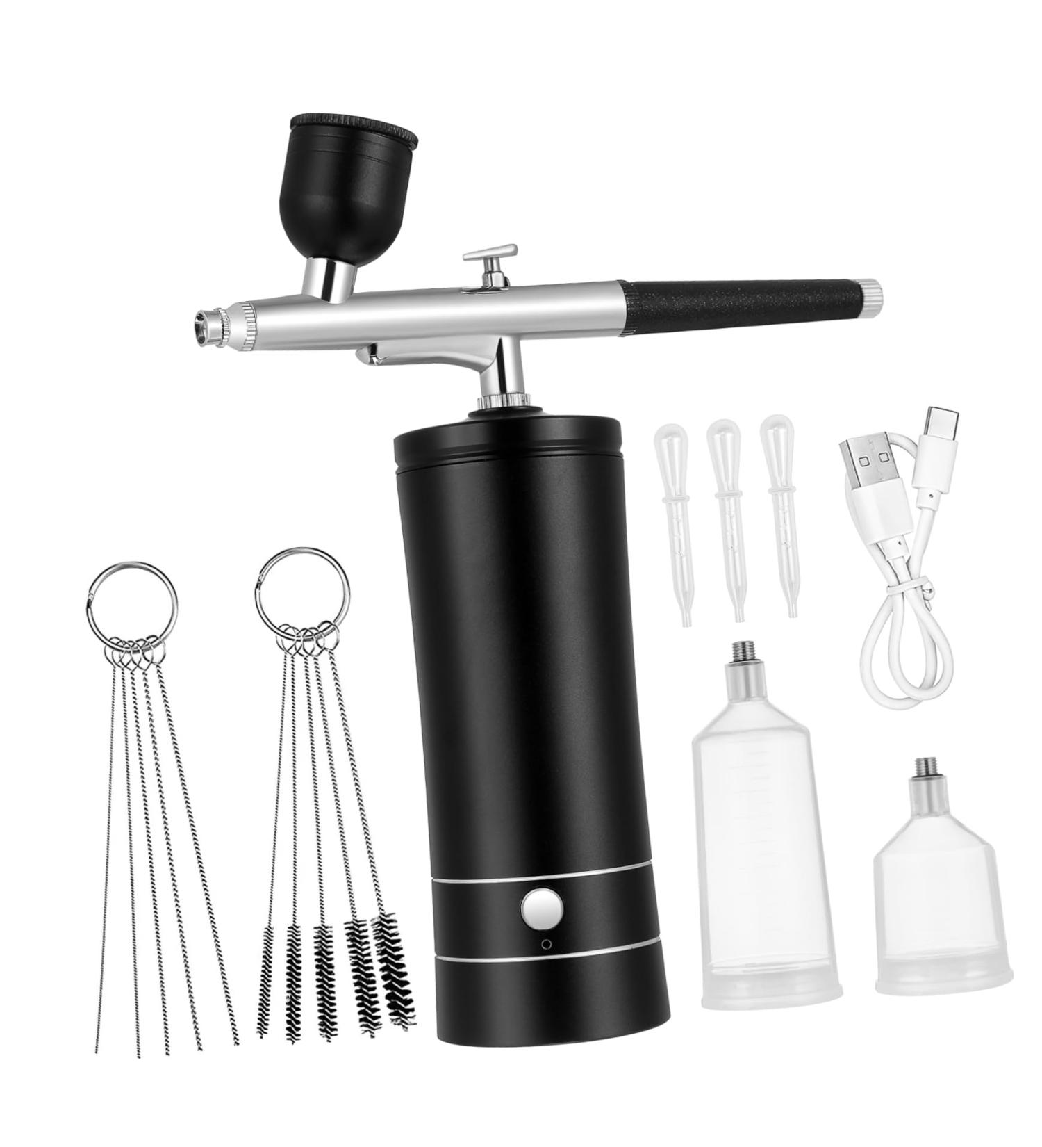 MAGICLULU 1 Set Cordless Airbrush Manicure Kit Airbrush Paint Kit Airbrush Kit Nail Art Supplies Nail Airbrush Electric Airbrush Painted Charging Cable Handheld Aluminum Alloy 12.00X4.20X4.20CM Picture 1 - Buy Online on GoSupps.com