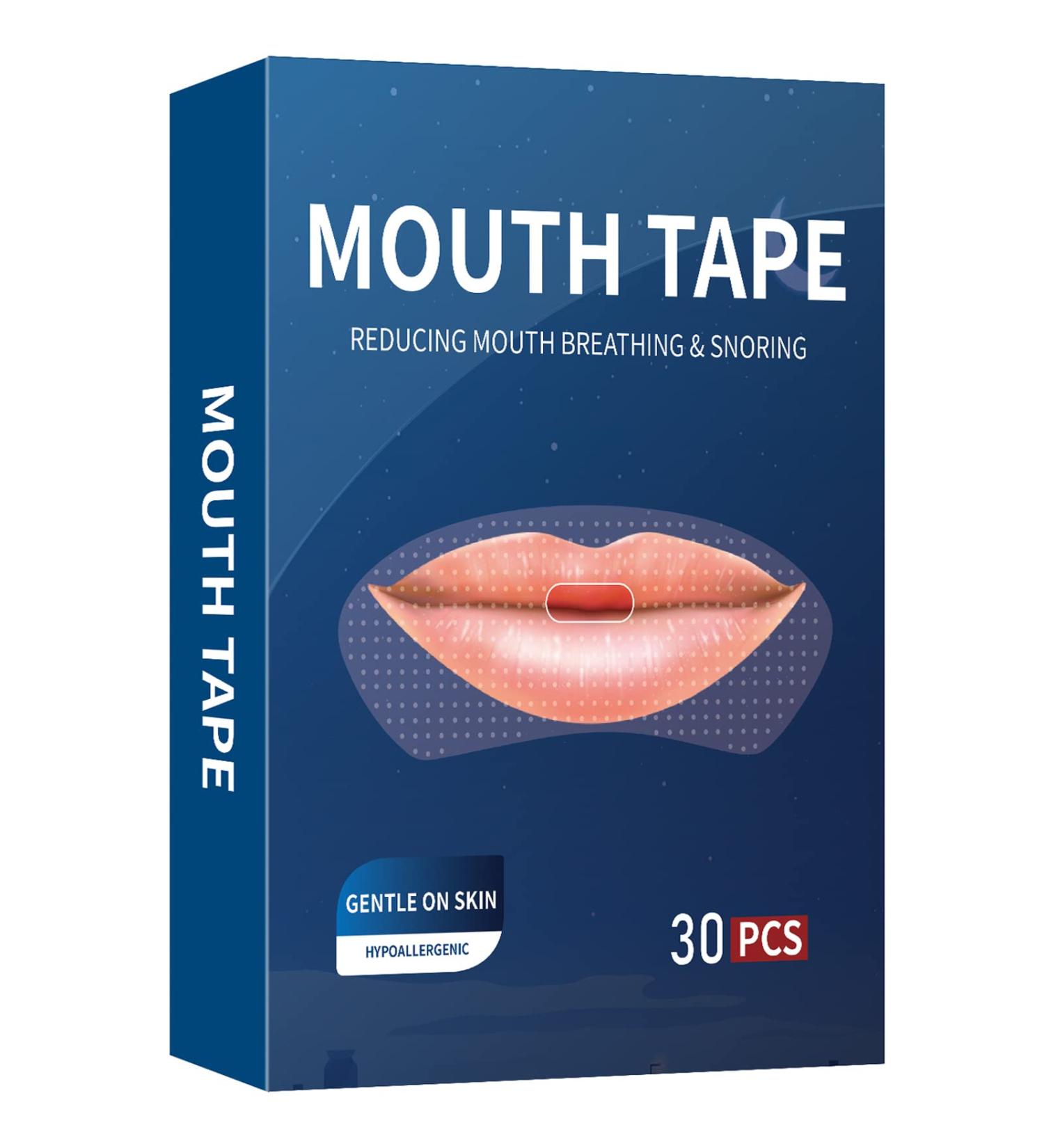Advanced Gentle Sleep Tape 30 PCS | Mouth Sleep Strips for Better Nose Breathing | Reduce Mouth Breathing | Improve Night Sleep & Snoring Relief - Buy Online on GoSupps.com