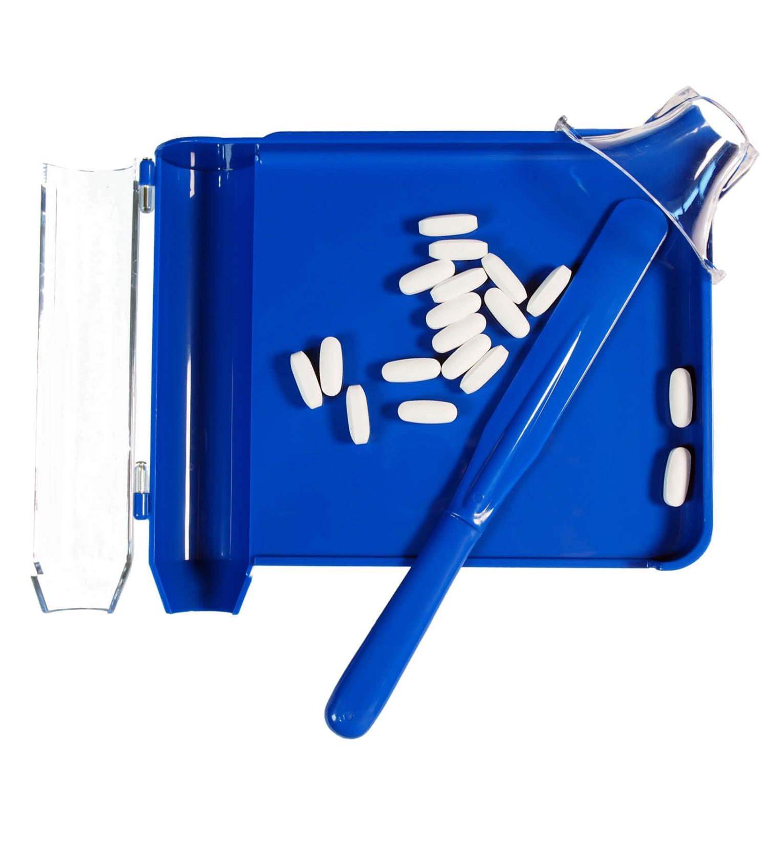 Buy Upgraded Pill Counter Tray with Spatula - Larger Size Guide Cap No Spill | Efficient Pill Counting Solution - Buy Online on GoSupps.com