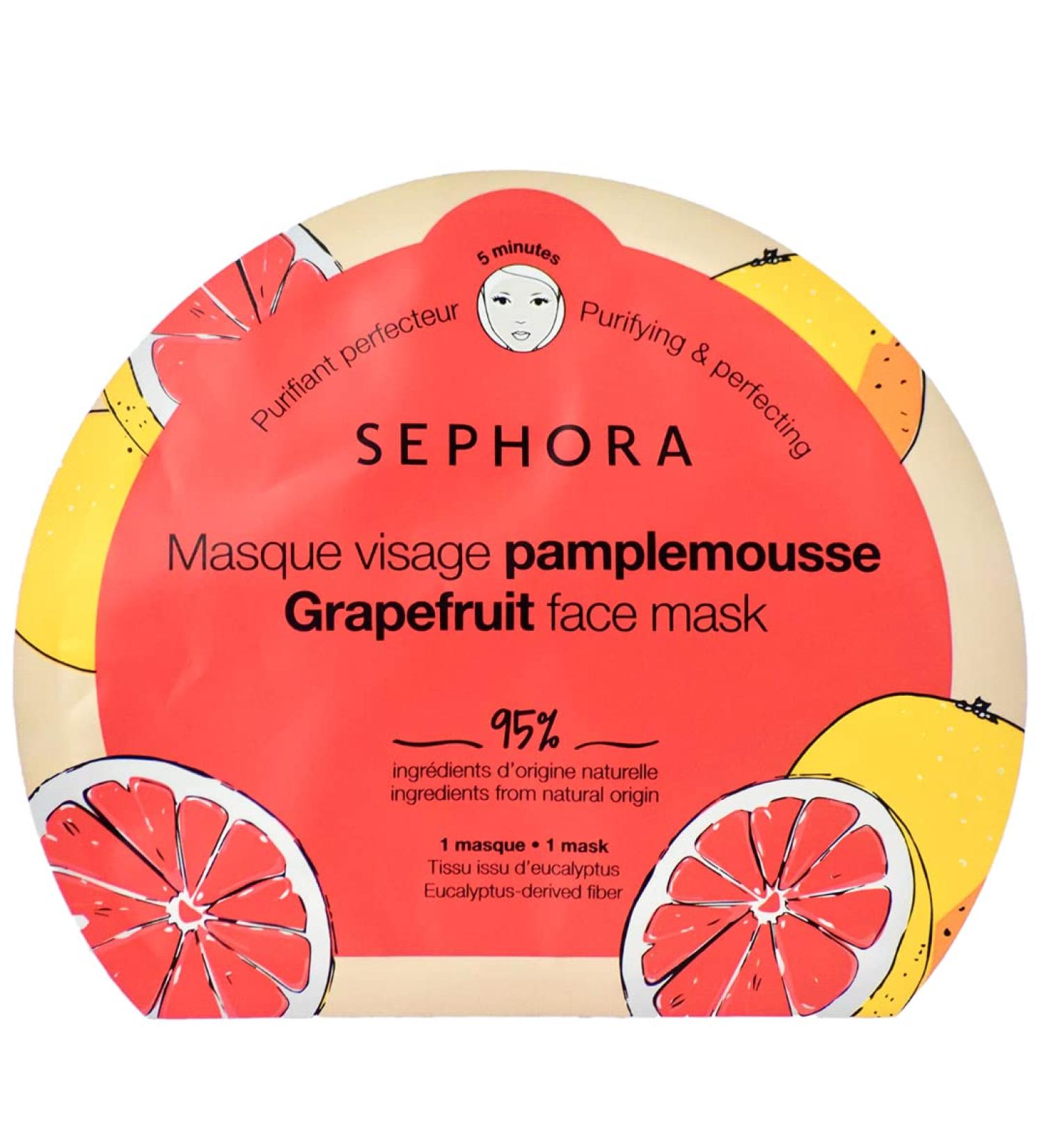 Sephora Grapefruit Face Mask - Hydrating & Anti-Pollution Formula - Buy Online on GoSupps.com
