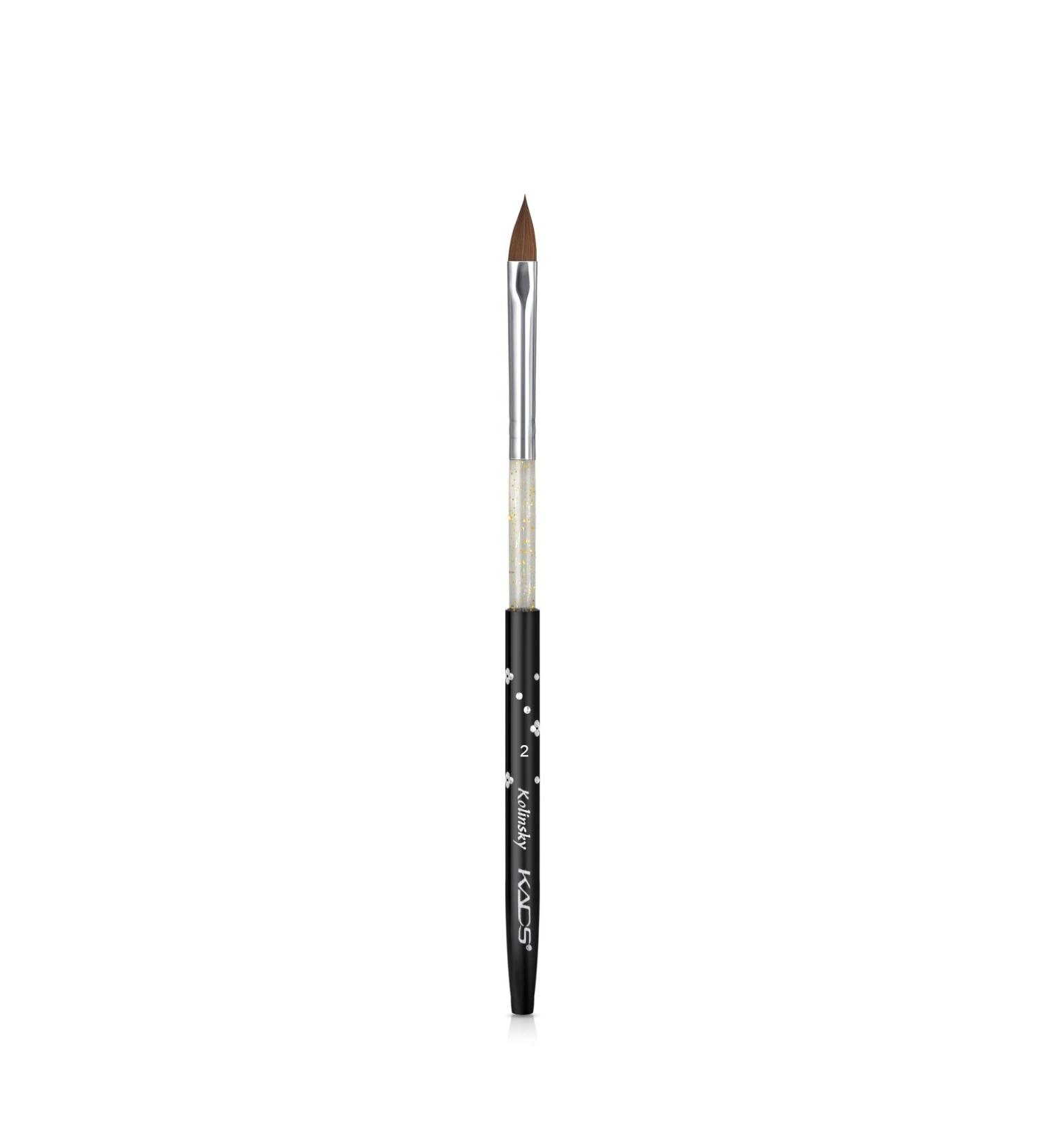 KADS 100% Kolinsky Sable Brush - Professional Size 2 Acrylic Nail Art Pen - Pack of 1 - Buy Online on GoSupps.com