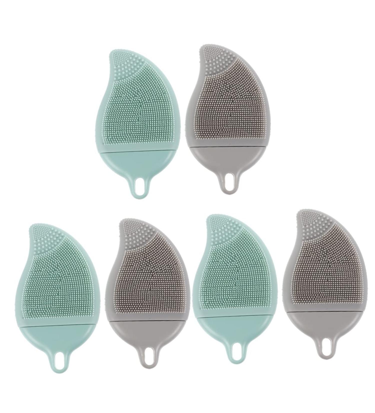 Healeved 6 Pcs Silicone Shampoo Massage Brush Set - Scalp Massager & Body Scrubber for Babies and Men - Buy Online on GoSupps.com