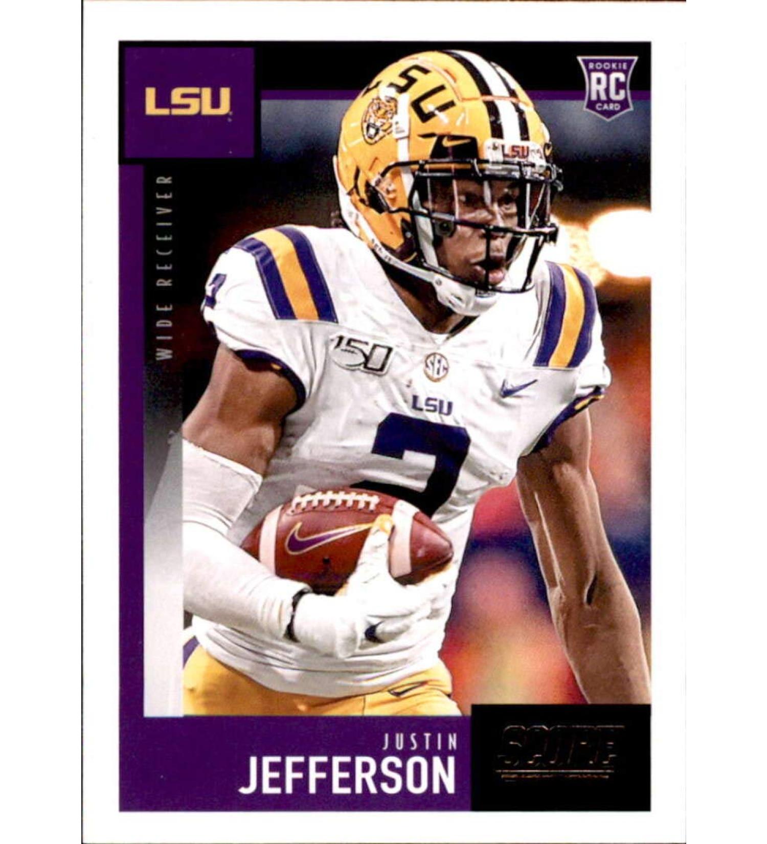 2020 Score #430 Justin Jefferson LSU Tigers Rookie Football Card