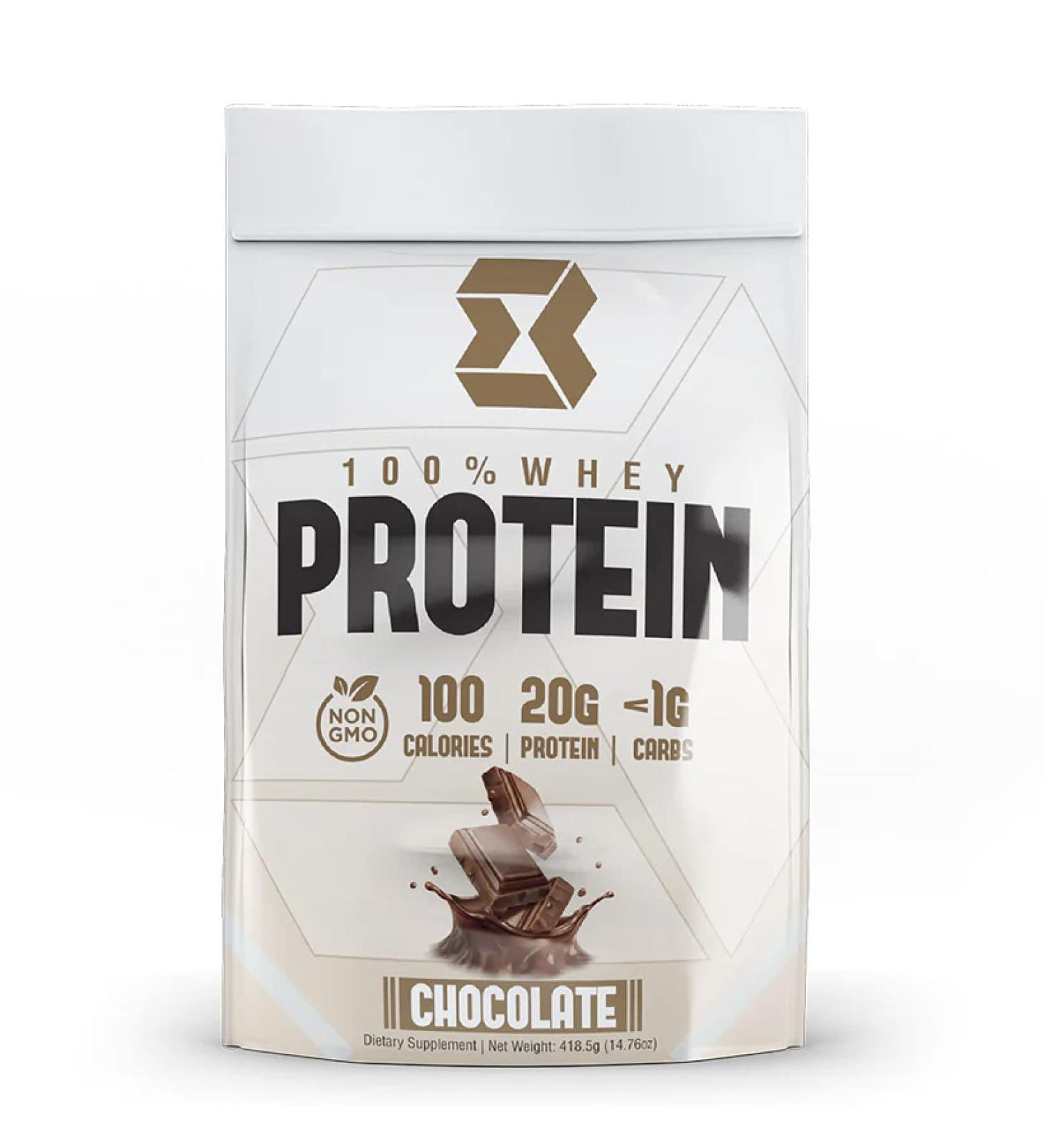 Motiv-8 Whey Protein - 100% Whey Blend 20g Protein Low Carb Non-GMO Chocolate Flavor - 15 Servings for Recovery & Muscle Growth - Buy Online on GoSupps.com