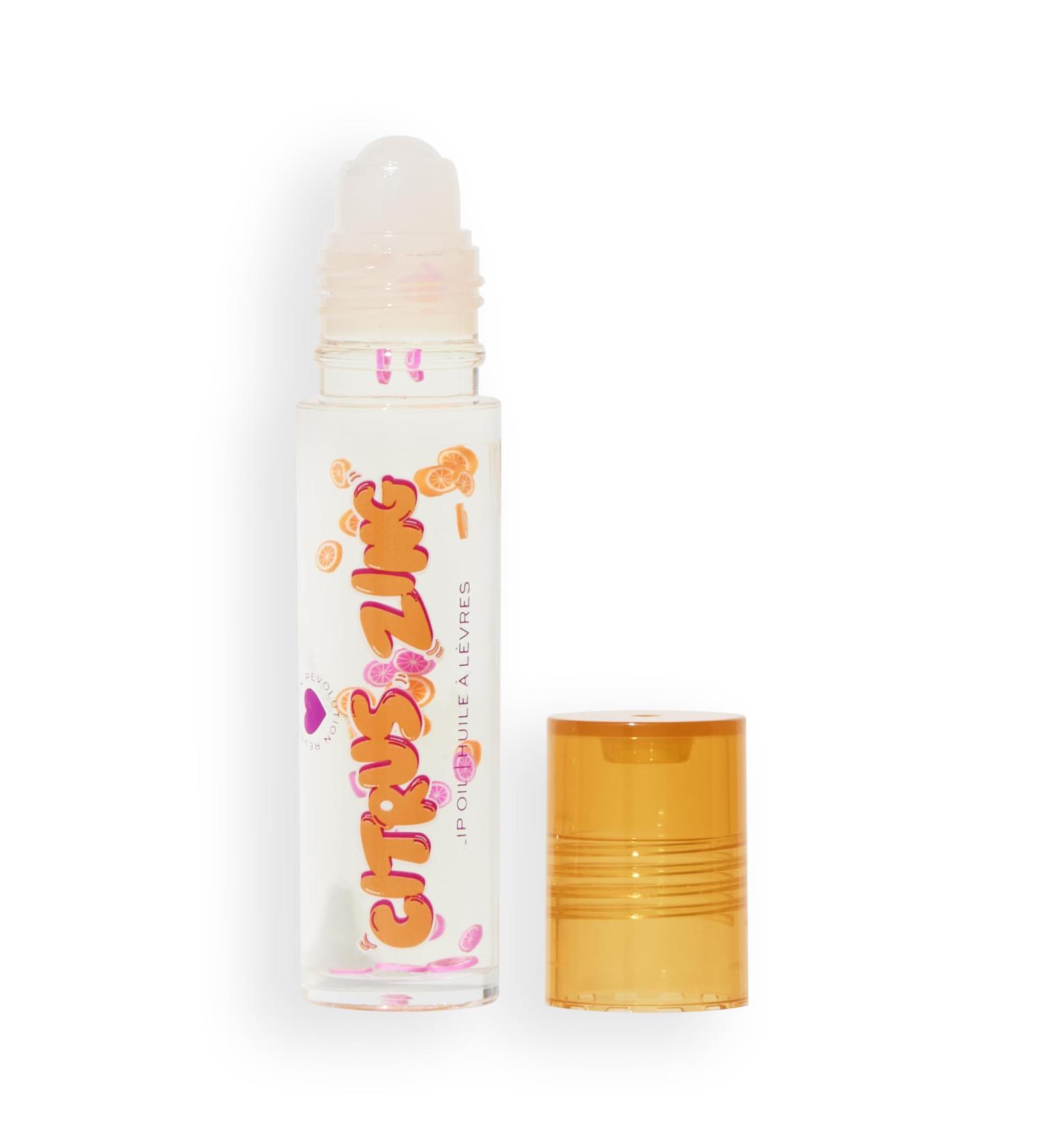 I Heart Revolution Citrus Zing Fruity Lip Oil Huile L vres Nourrissante l Huile de Jojoba & Vitamine E Vegan & Cruelty-Free 7ml