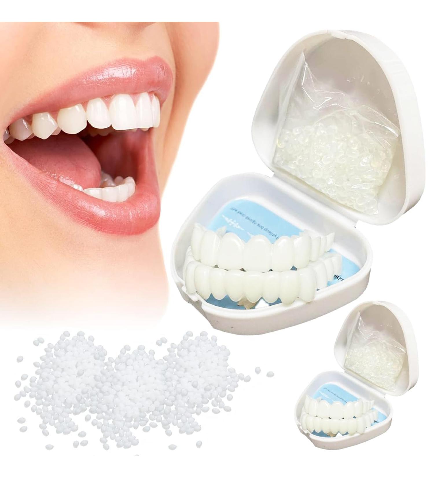 Buy Dazluxe 2 Pairs Artificial Tooth Whitening Protheses - Instant White Tooth Veneer for Men & Women | Boost Your Confident Smile & Protect Your Teeth - Buy Online on GoSupps.com