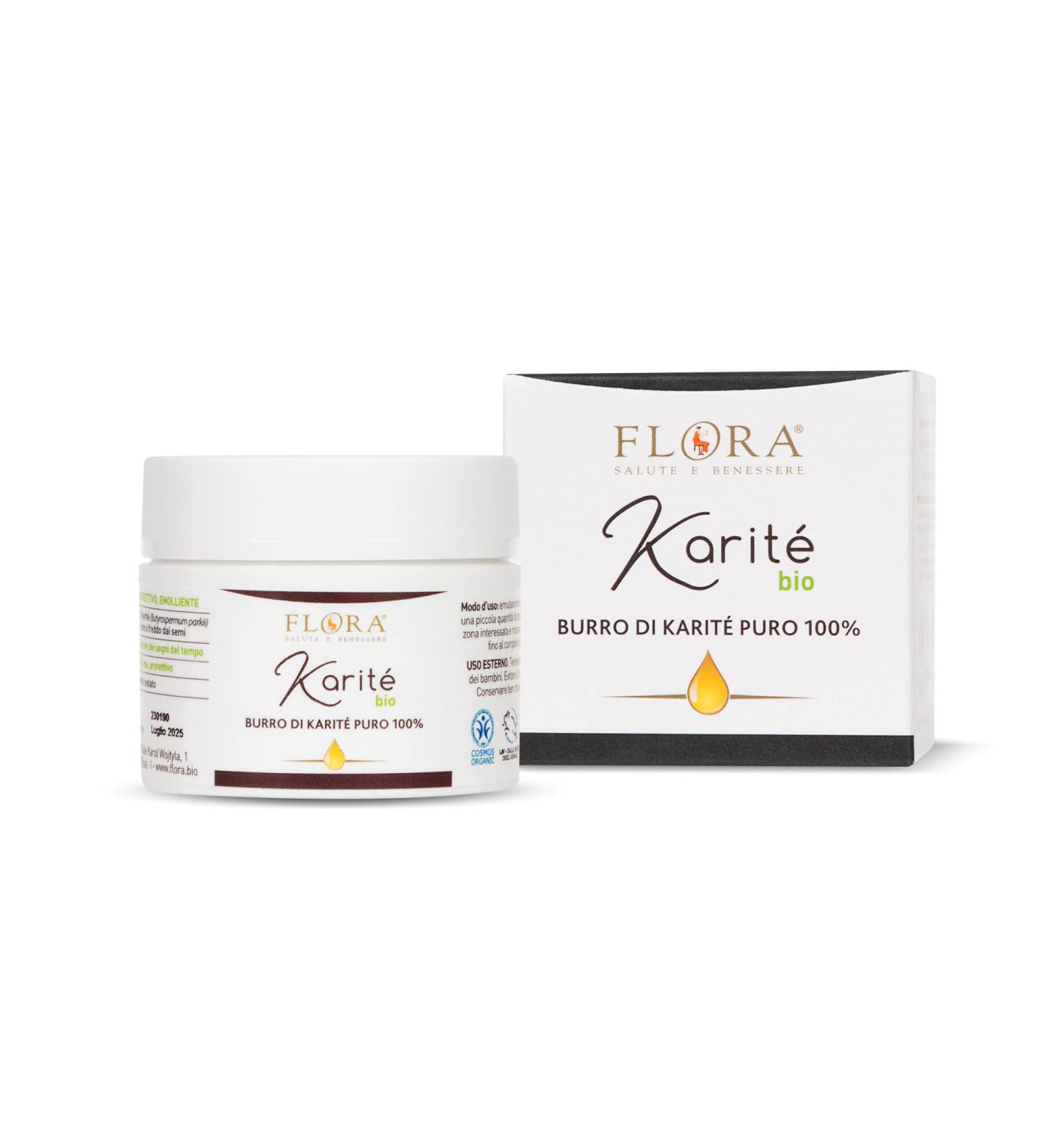 Flora 100% pure organic cosmos shea butter 50 ml