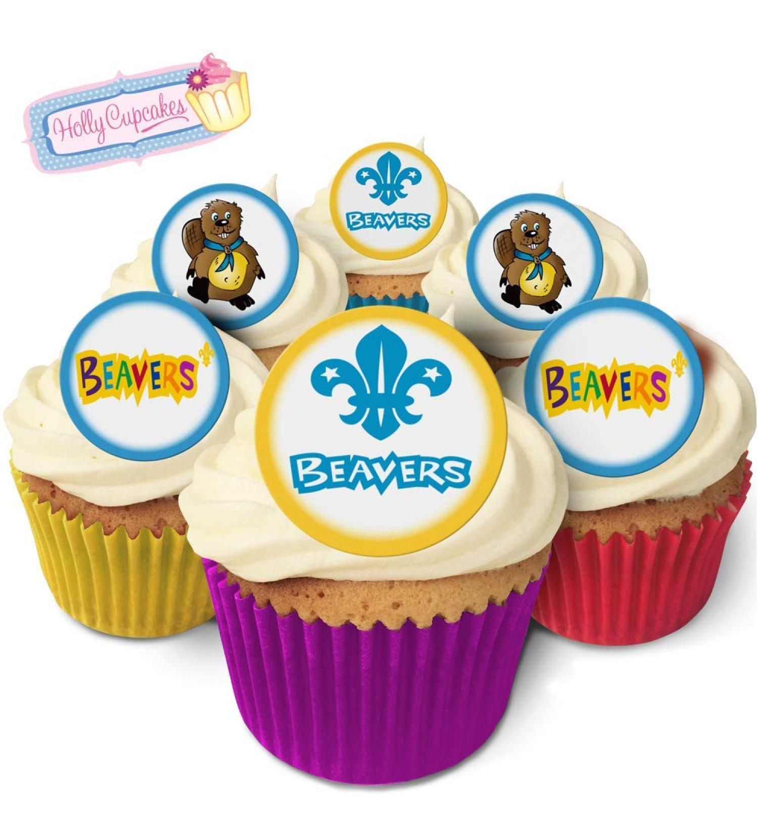 24 Fabulous Pre-Cut Edible Wafer Cake Toppers: Beavers - Buy Online on GoSupps.com
