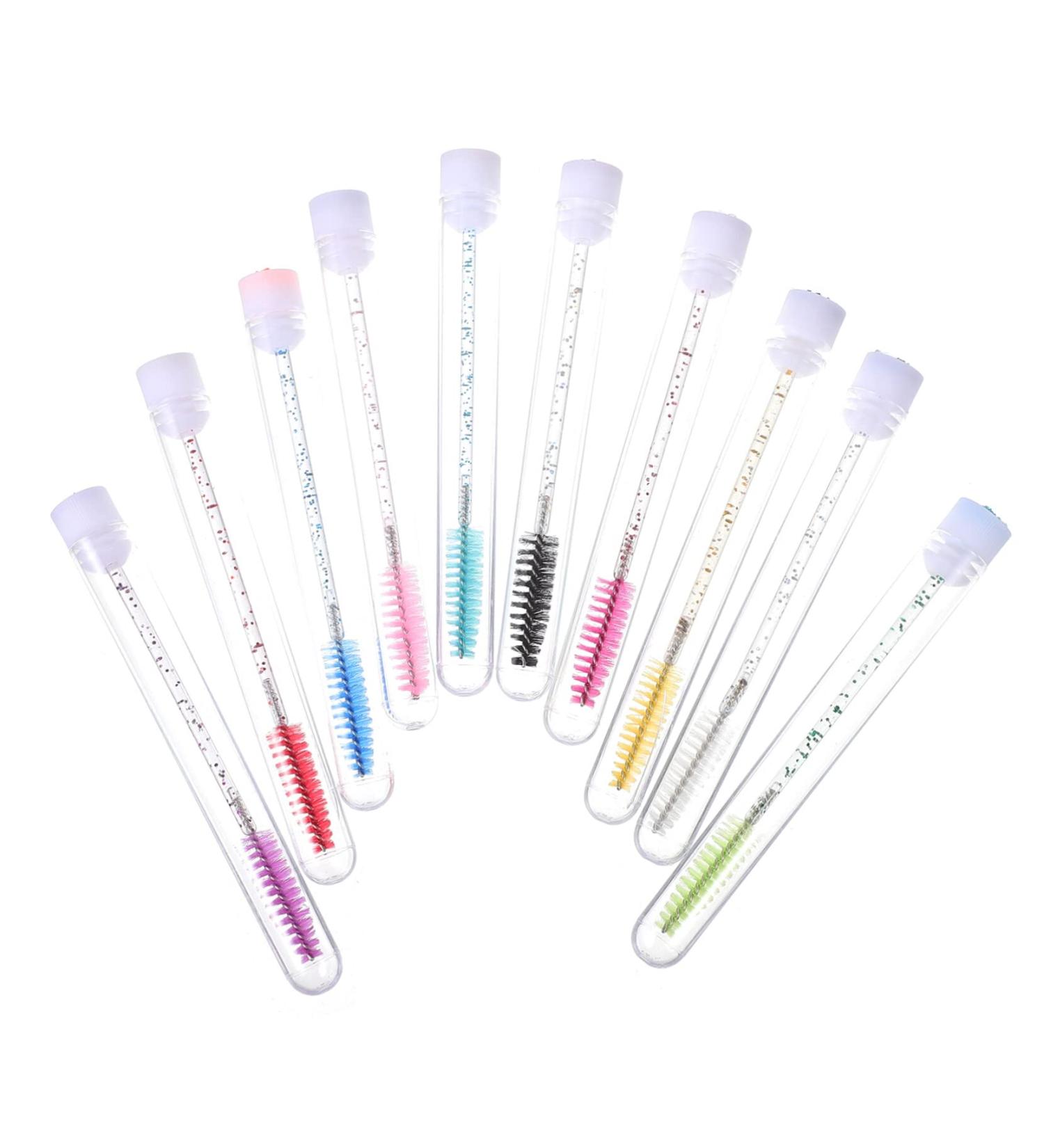 Beavorty Mascara Brush 20pcs Diamond Eyelash Comb Lash Mascara Disposable Curling Mascara Tube Eyelash Brush Set Simple 11x1cm As Shown - Buy Online on GoSupps.com
