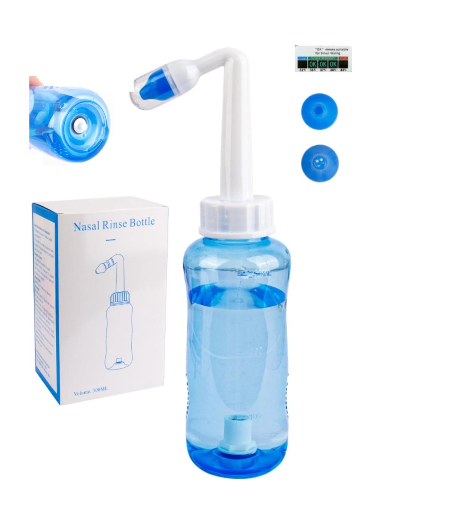 Buy Nasal Shower Set - 300ml Nasal Douche for Adults & Kids | Effective Cold & Allergy Relief - Buy Online on GoSupps.com