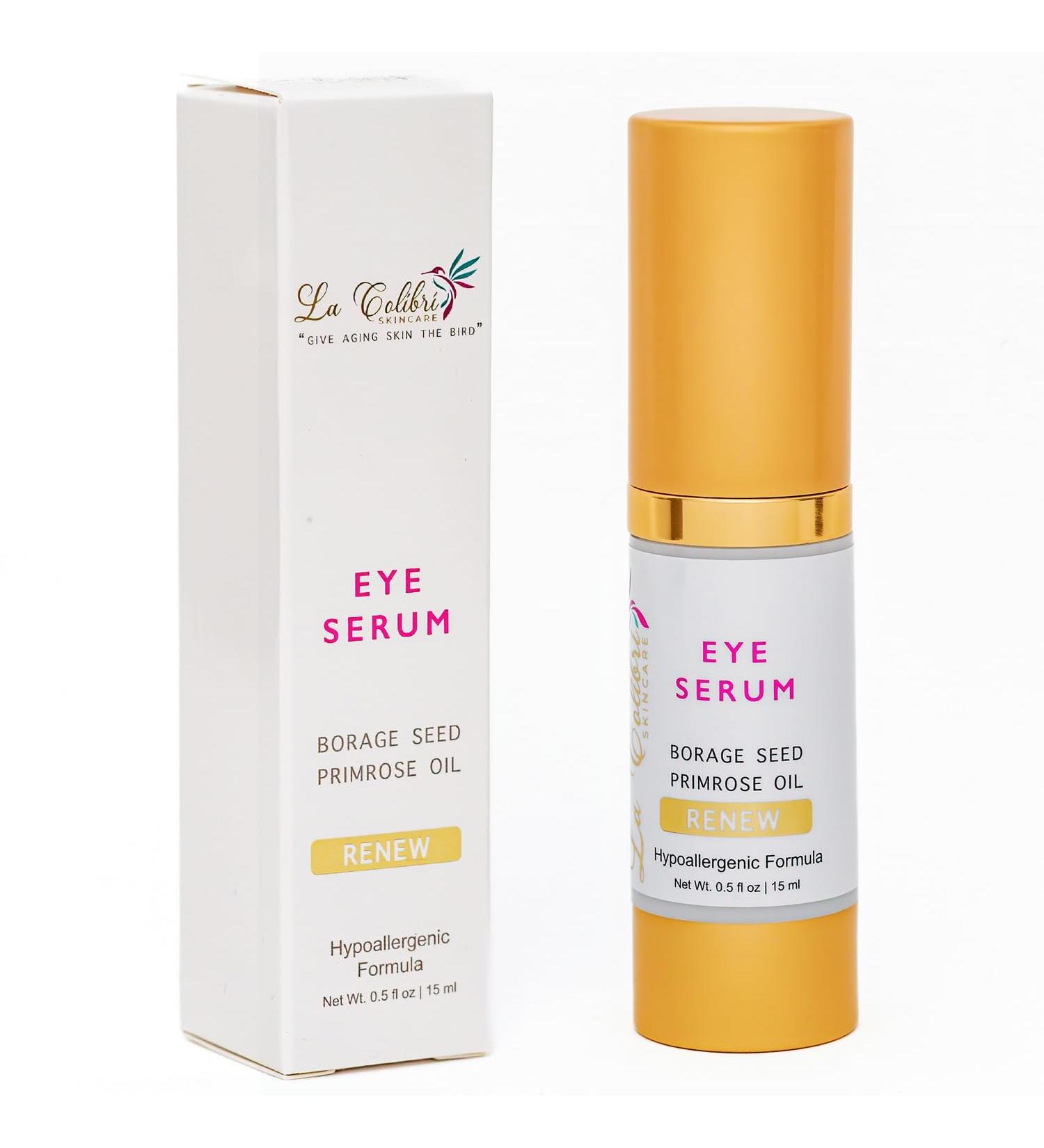 Renew Vegan Under Eye Serum | Dark Circles Puffiness & Aging Skin Relief | 0.5 oz - Buy Online on GoSupps.com