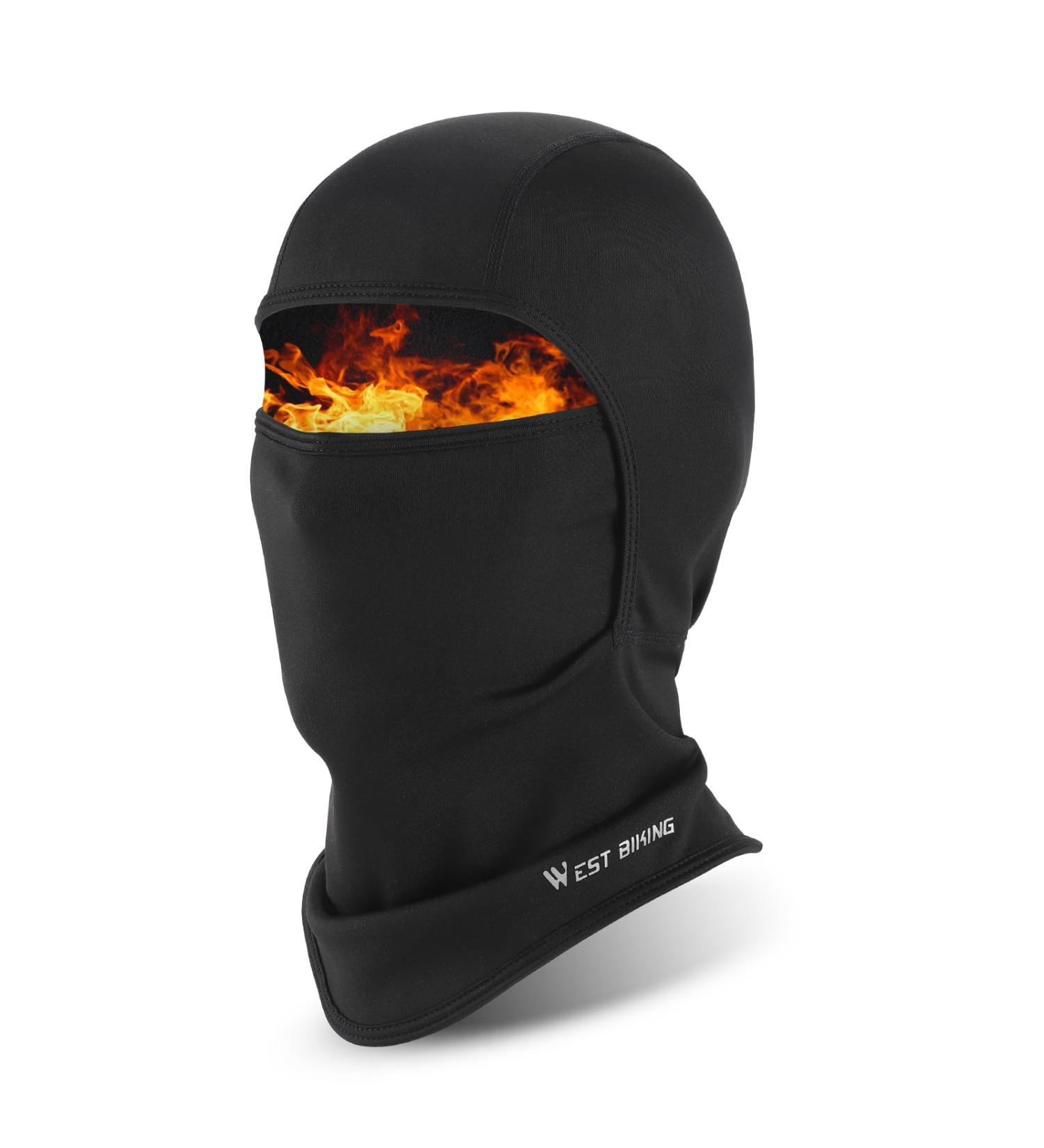 IcocoPro Storm Hood for Children - Windproof Balaclava Warm Ski Mask Black - Perfect for Winter Sports & Cycling - Buy Online on GoSupps.com