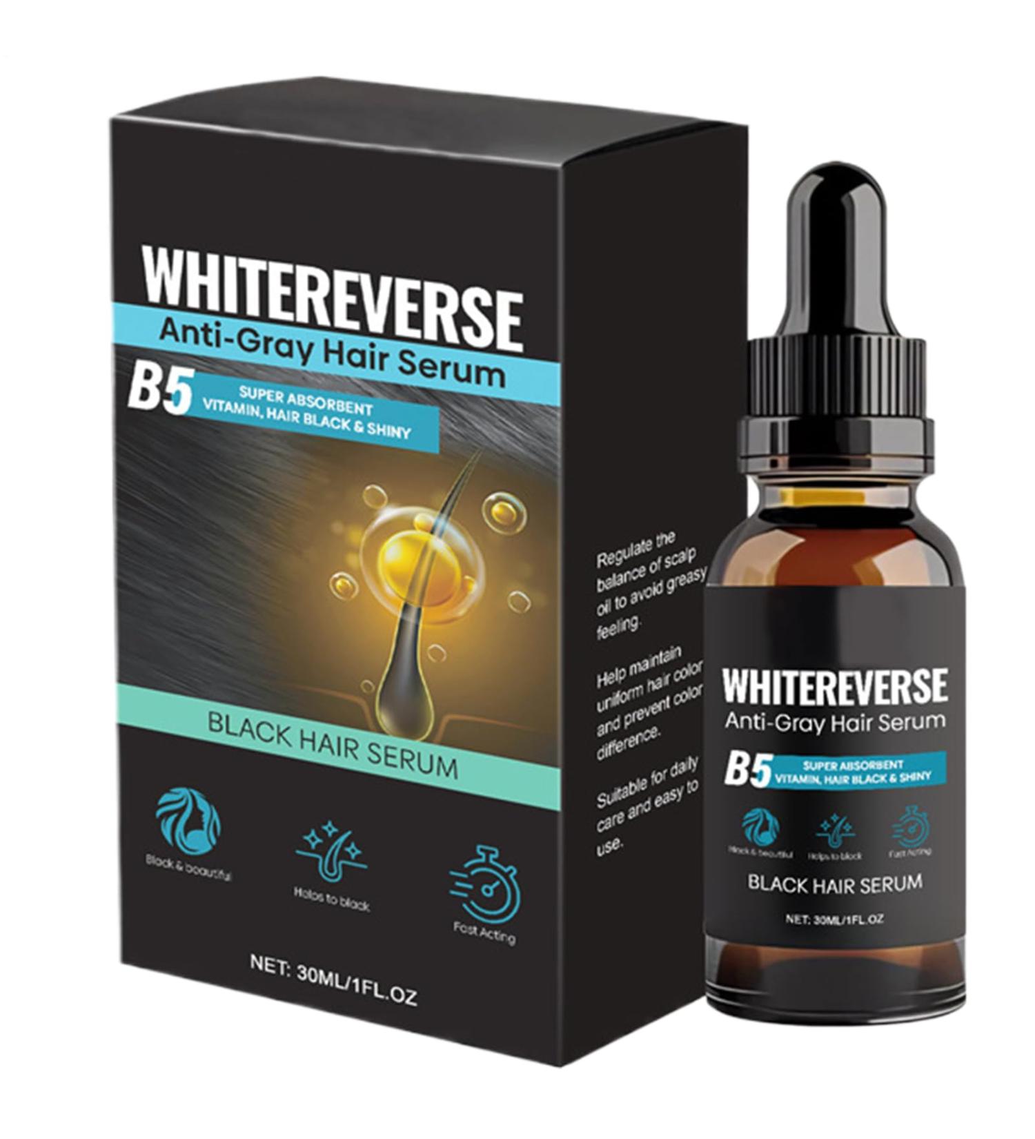  G n rique Reverse Gray Hair Oil Nourishing Lightweight Moisturizing Drops Non Greasy Anti Grey Formula Restore Natural Color Thicker Hair Ideal for Women Men and Daily Use 30ml - Buy Online on GoSupps.com