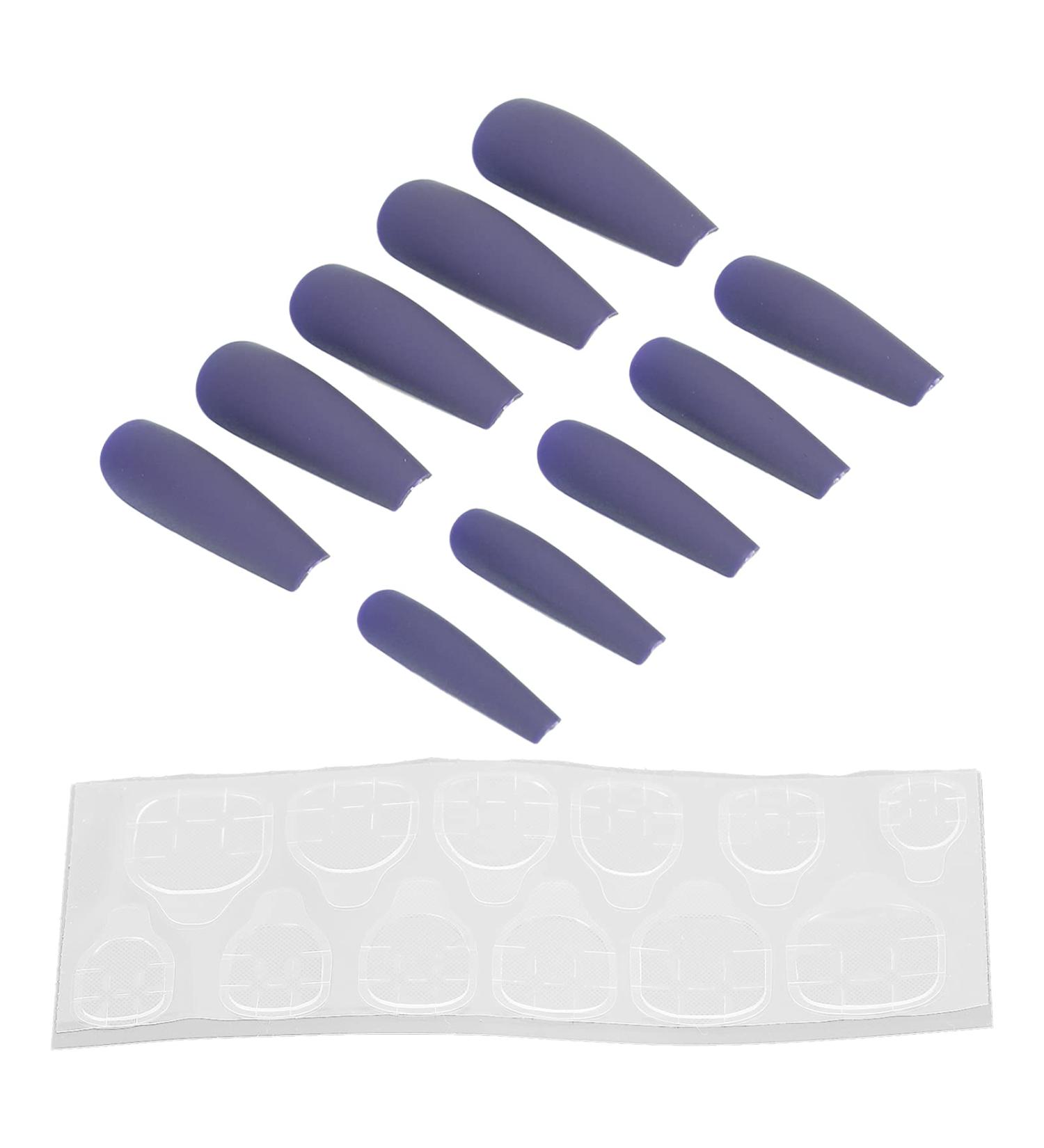 Full Cover False Nails Extra Long Coffin Fake Nails No Peculiar Smell for Home for Salons for Beginners for Experienced People(N5355-10) - Buy Online on GoSupps.com