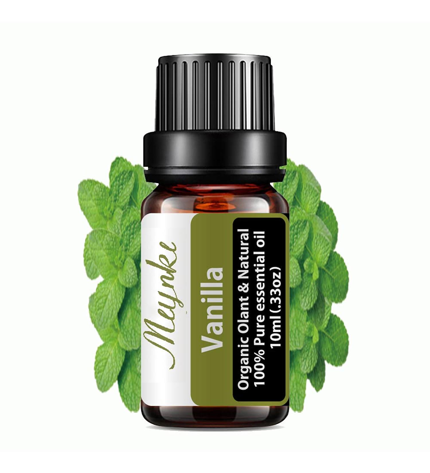 Organic Vanilla Essential Oil - 100% Pure Natural Vanilla Oil for Diffusers Humidifiers Massage Skin & Hair Care - 10ml - Buy Online on GoSupps.com