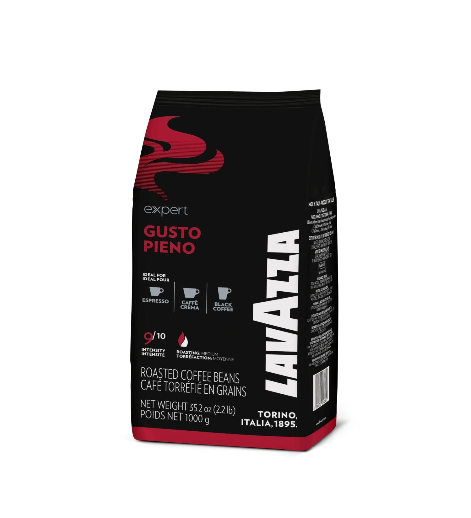 Lavazza Gusto Pieno Coffee Beans 1Kg - Premium Quality Italian Coffee Blend - Buy Online on GoSupps.com